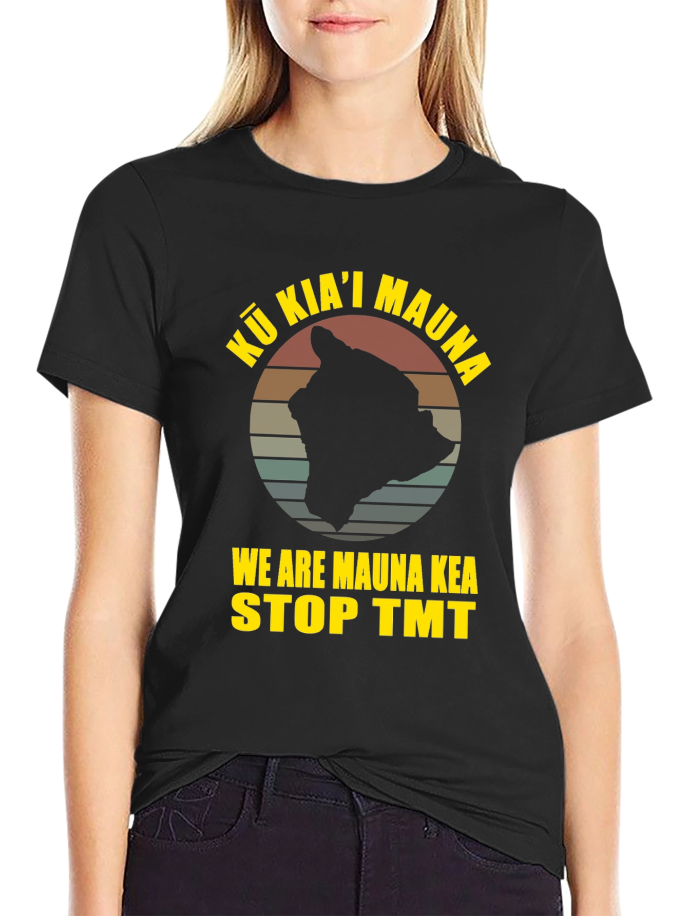 Kū Kiaʻi Mauna Stop TMT Graphic Tee