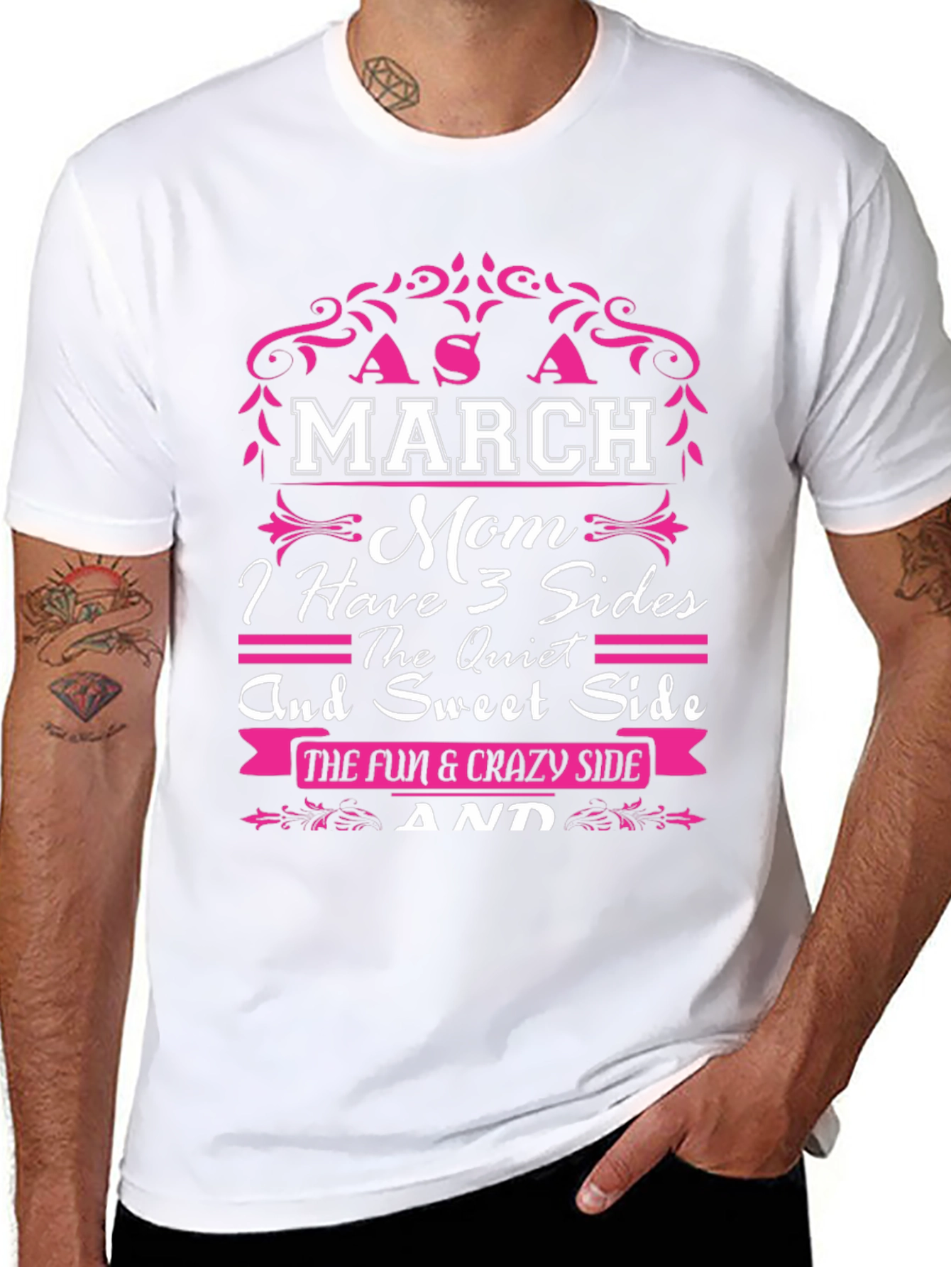 March Mom 3 Sides T-Shirt