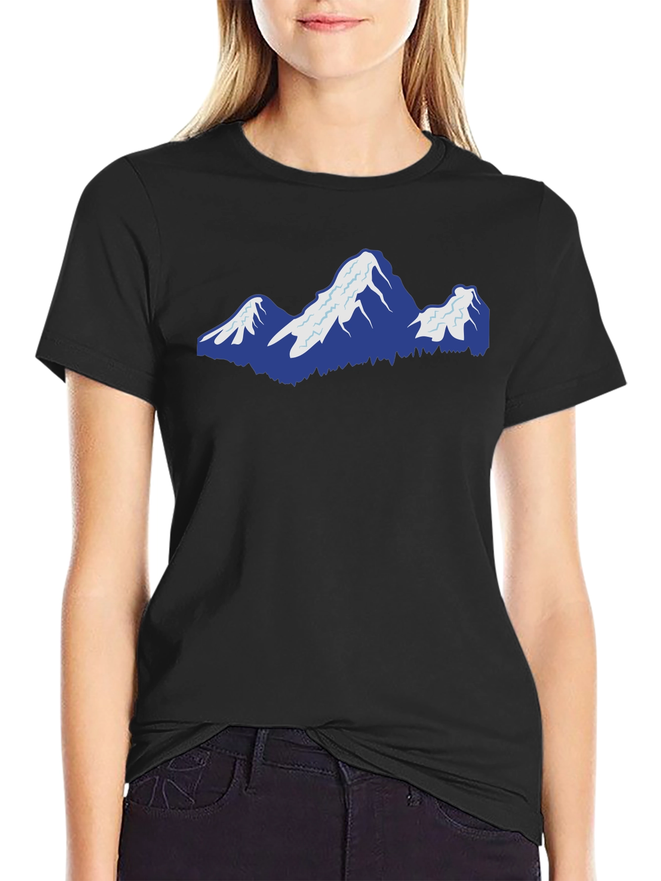Mountain Graphic Black T-Shirt