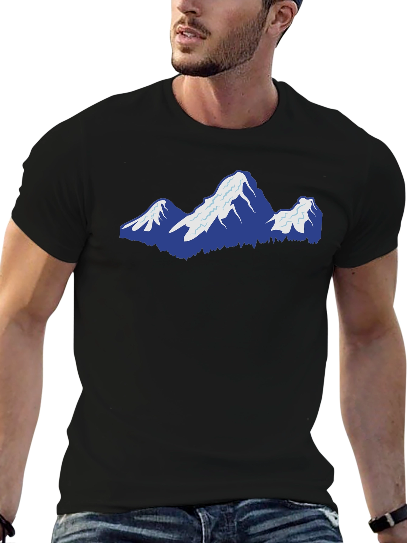 Mountain Graphic Black T-Shirt