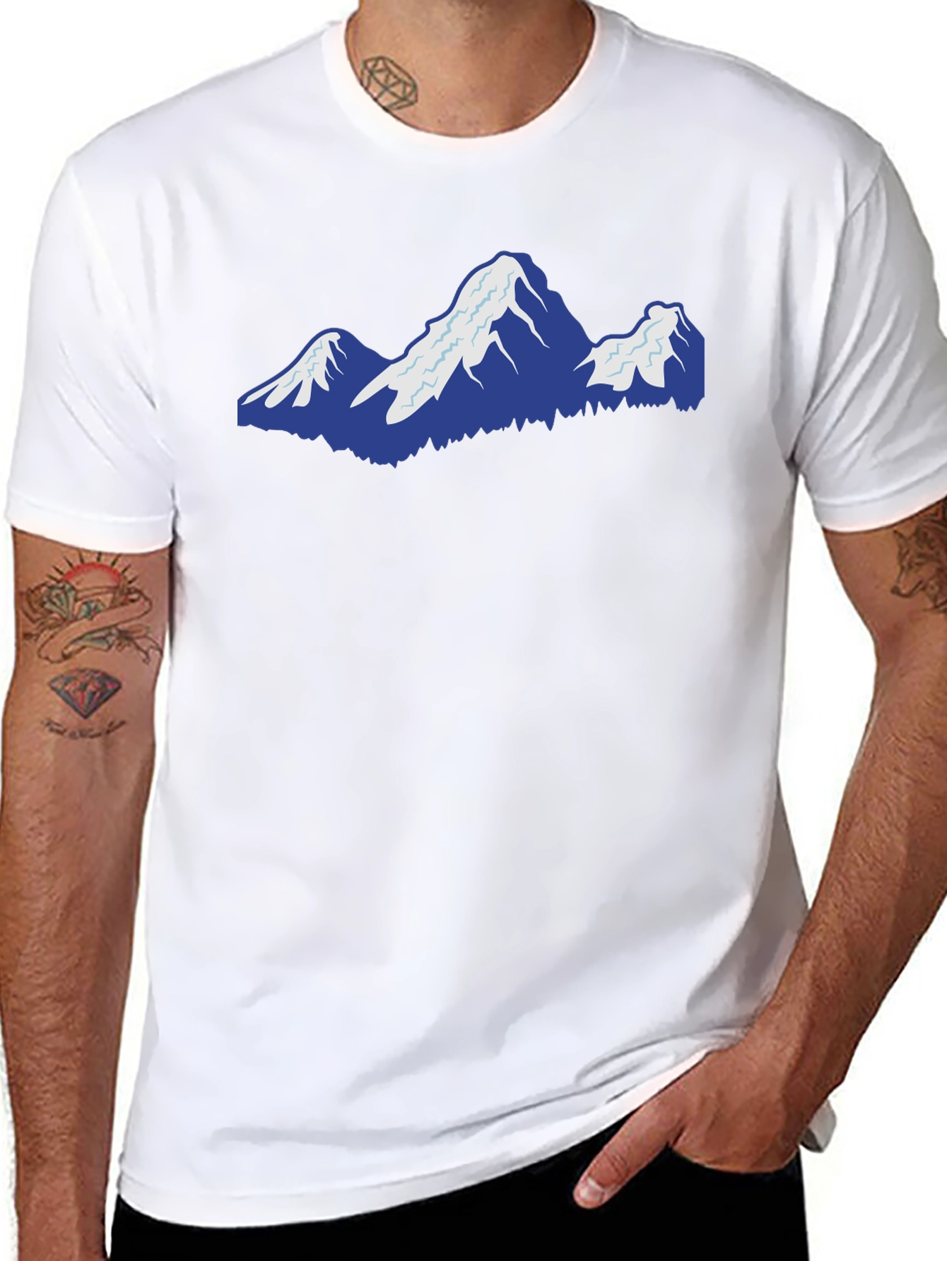 Mountain Graphic Black T-Shirt