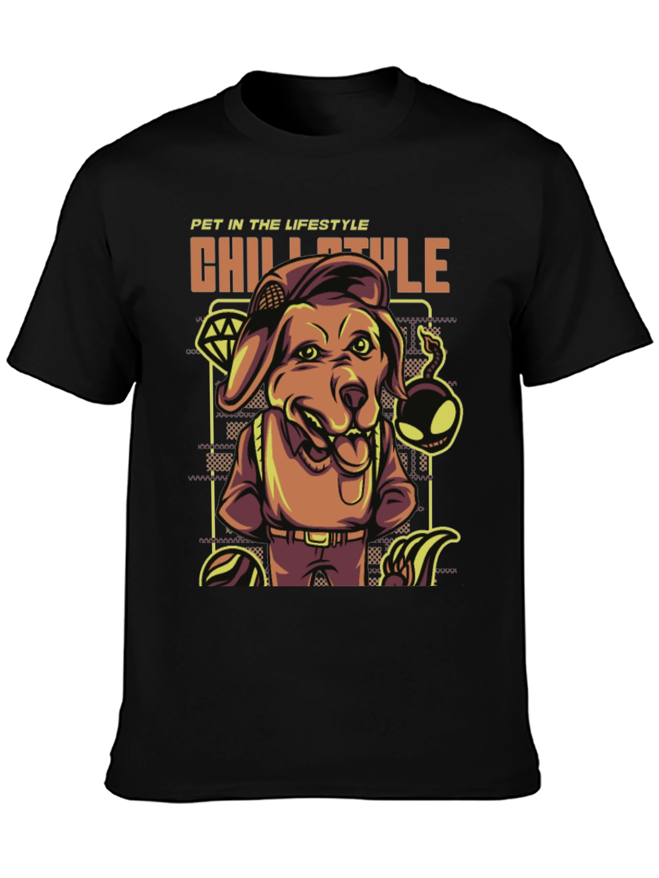 Chill Style Dog Graphic T-Shirt
