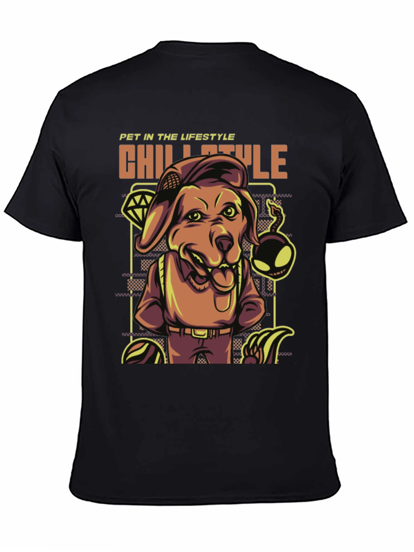 Chill Style Dog Graphic T-Shirt