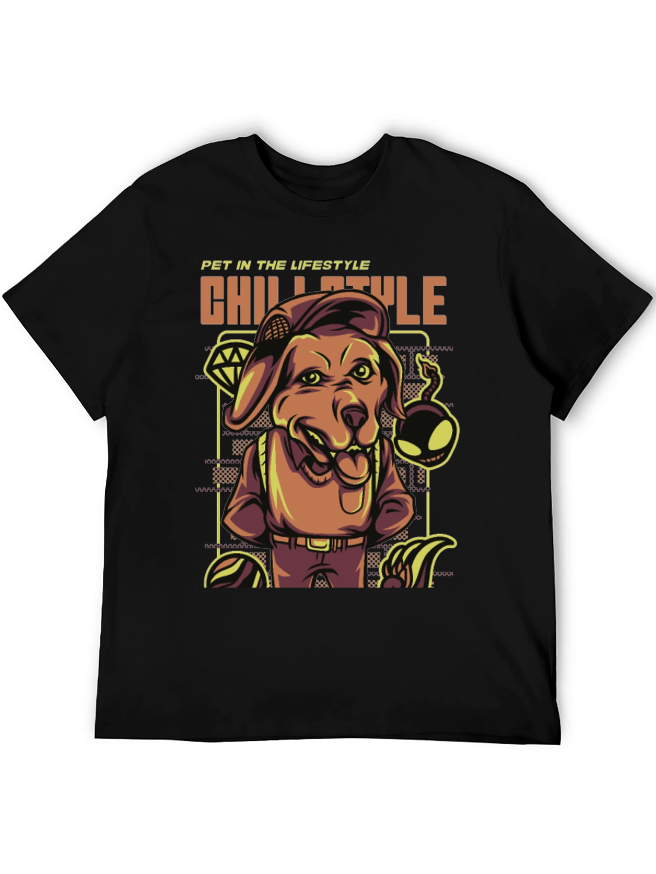 Chill Style Dog Graphic T-Shirt