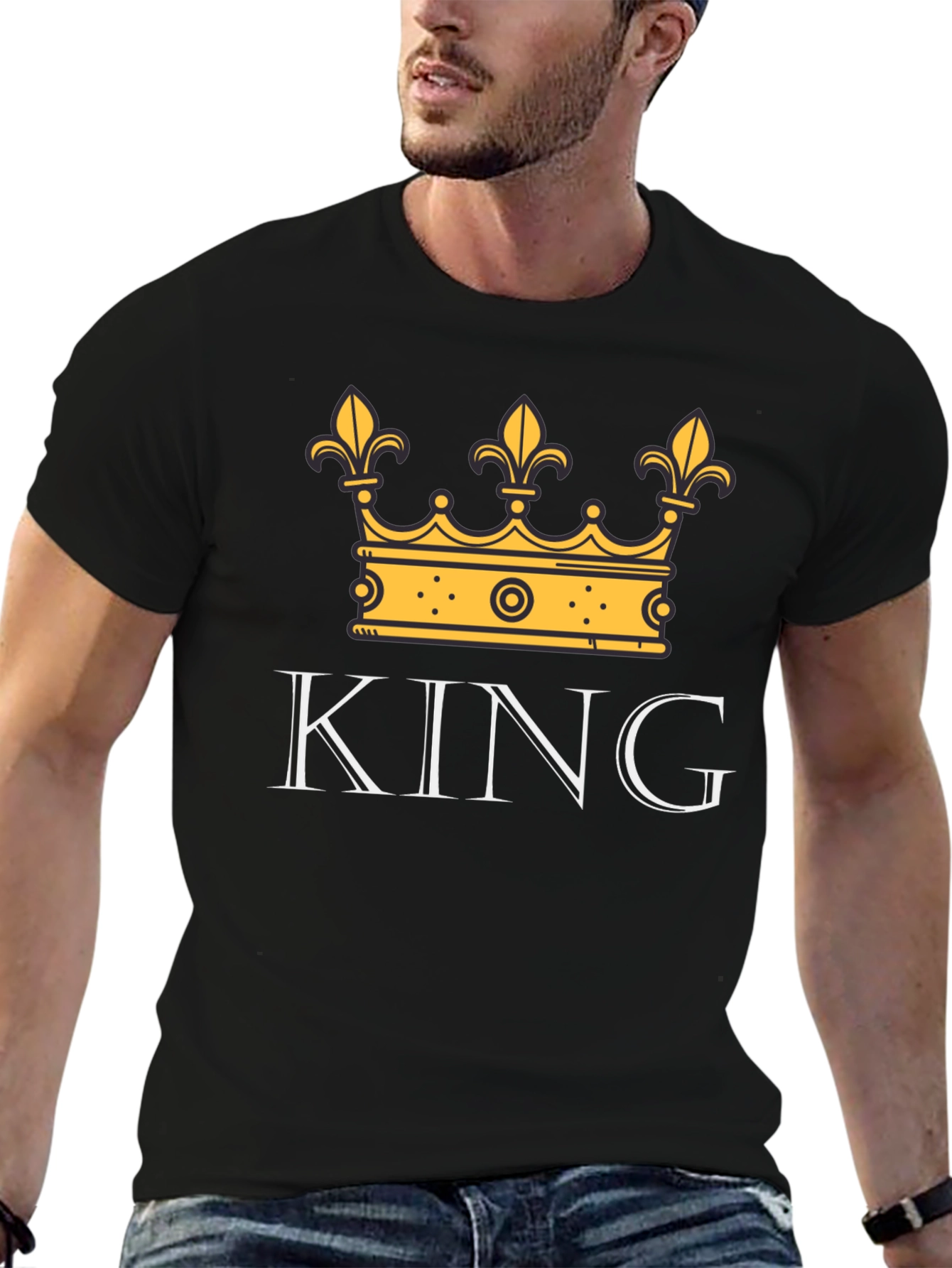 King Crown Graphic Tee - Stylish Mens T-Shirt