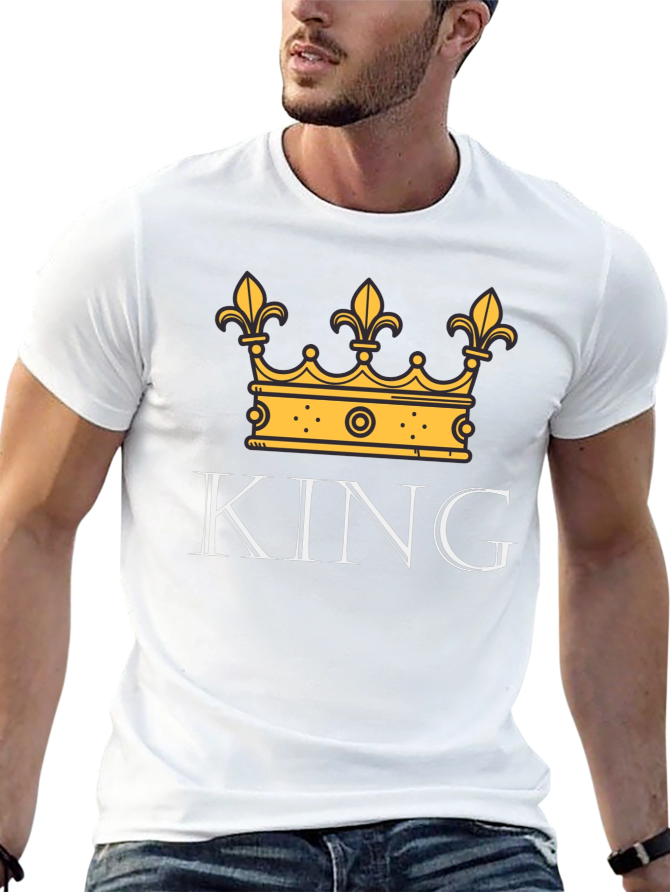 King Crown Graphic Tee - Stylish Mens T-Shirt