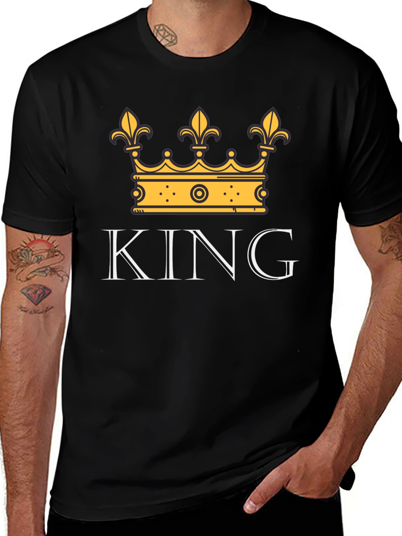 King Crown Graphic Tee - Stylish Mens T-Shirt