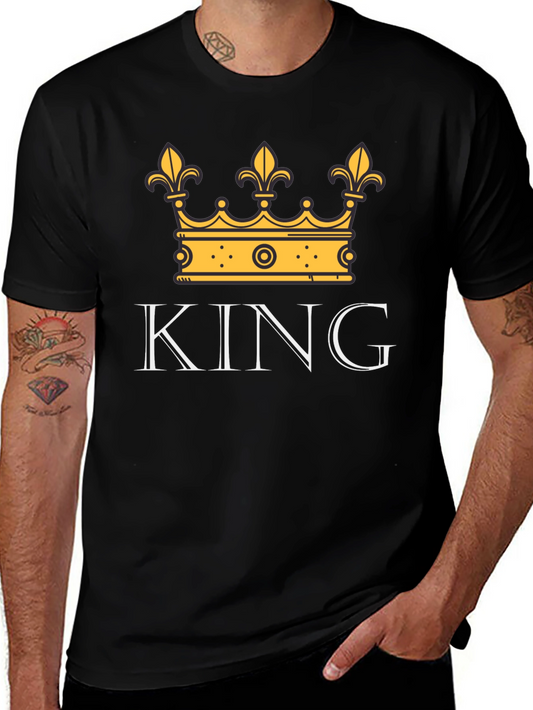 King Crown Graphic Tee - Stylish Mens T-Shirt