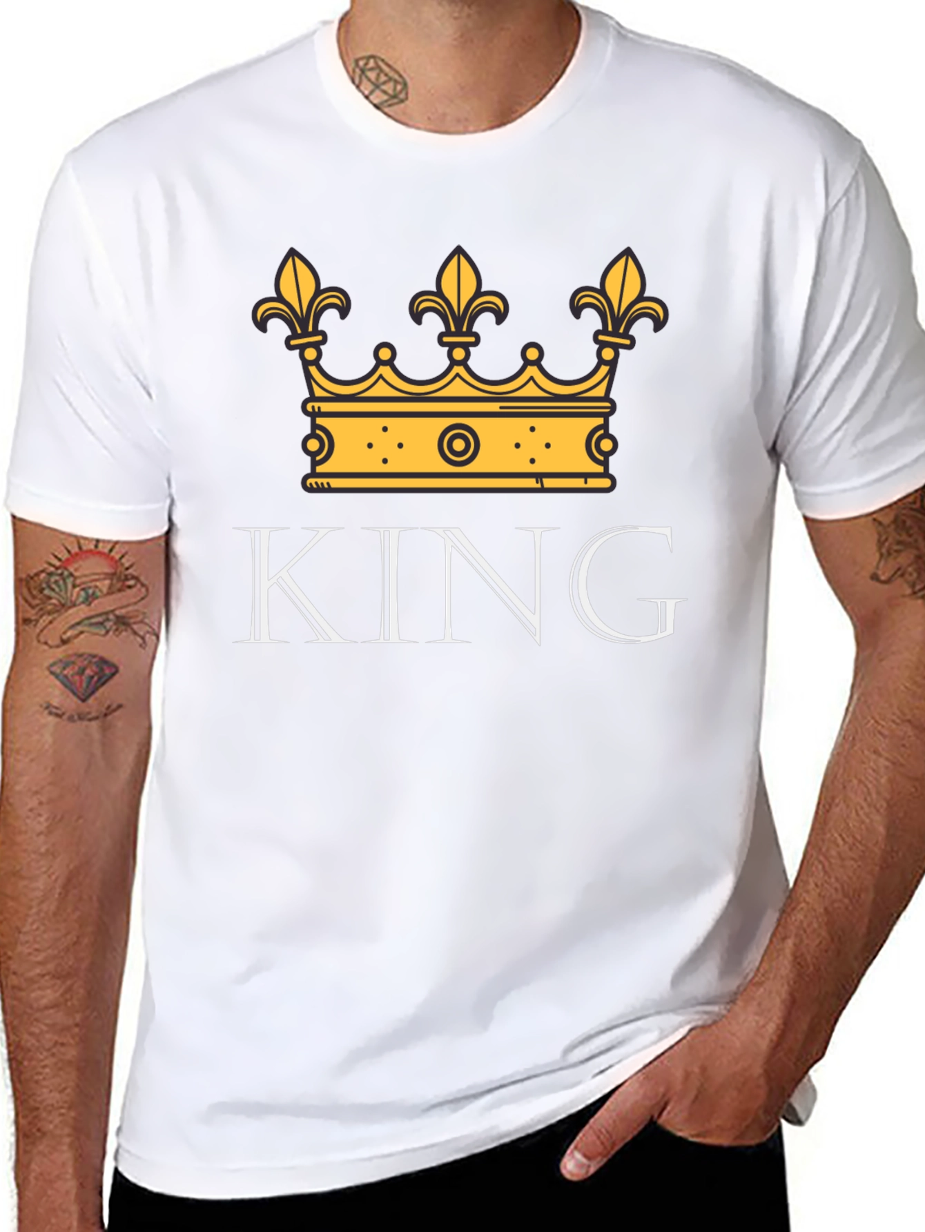 King Crown Graphic Tee - Stylish Mens T-Shirt
