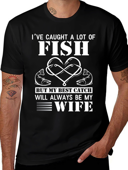 Fishing Enthusiast T-Shirt - Best Catch Wife Tee