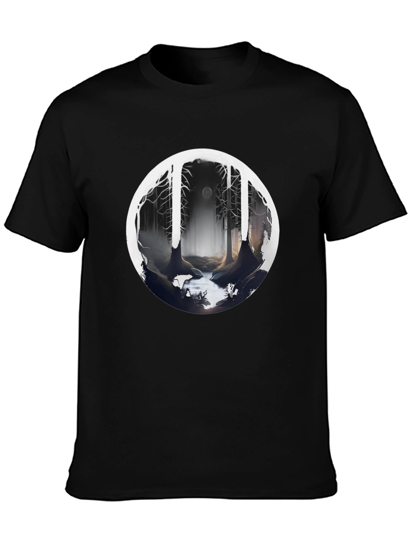 Mystic Forest Black T-Shirt