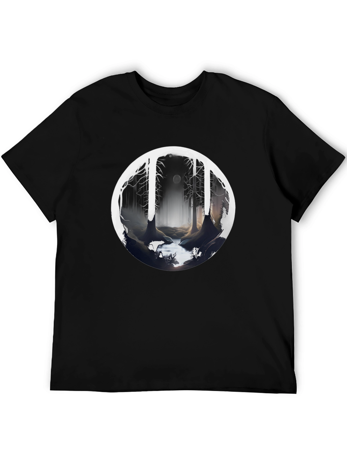 Mystic Forest Black T-Shirt