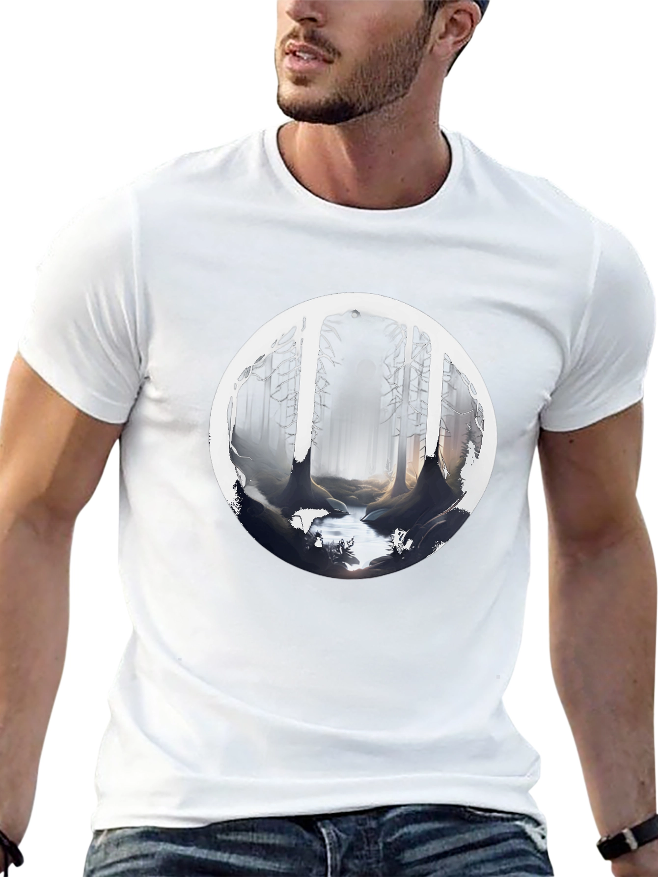 Mystic Forest Black T-Shirt