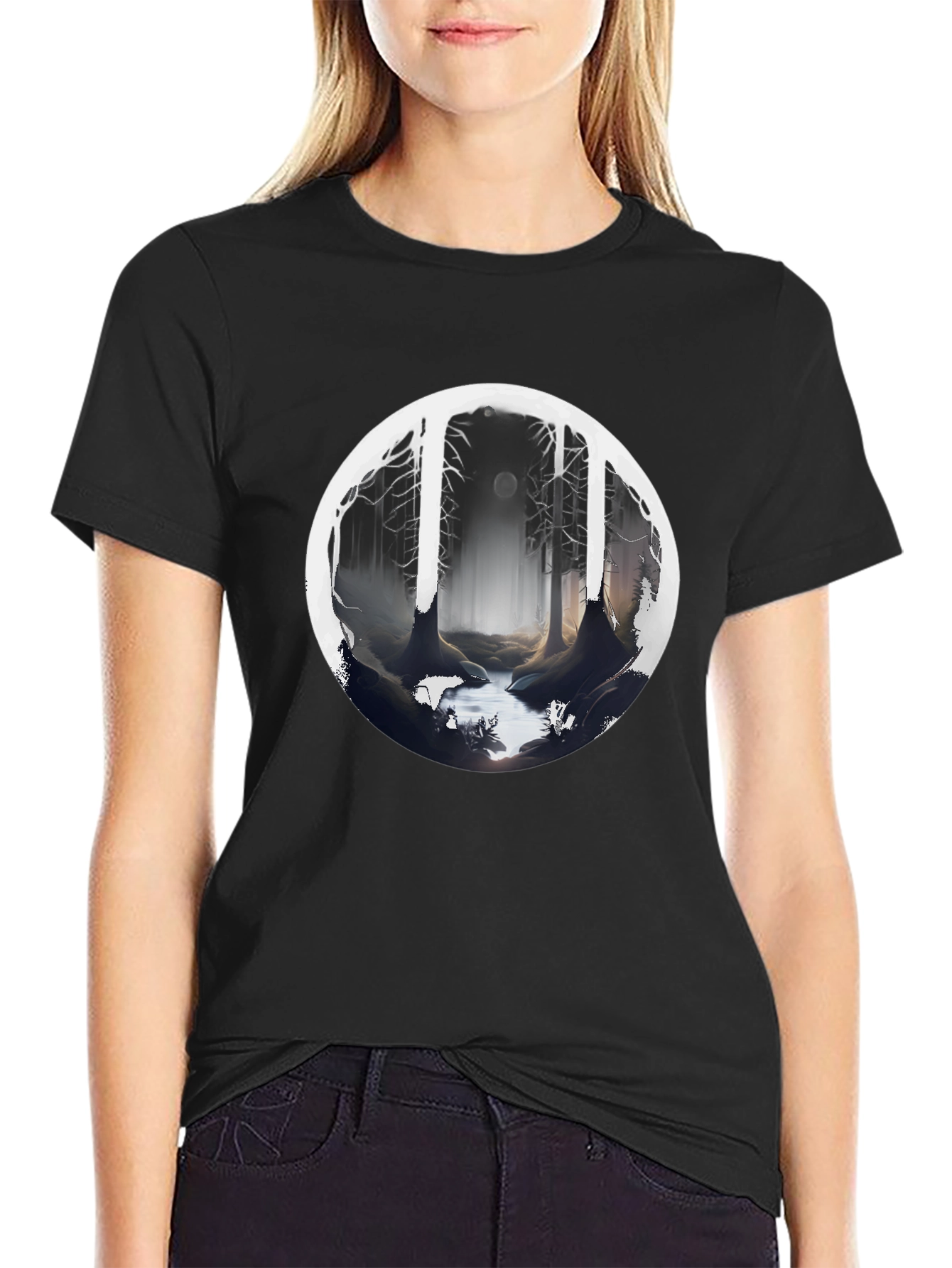 Mystic Forest Black T-Shirt