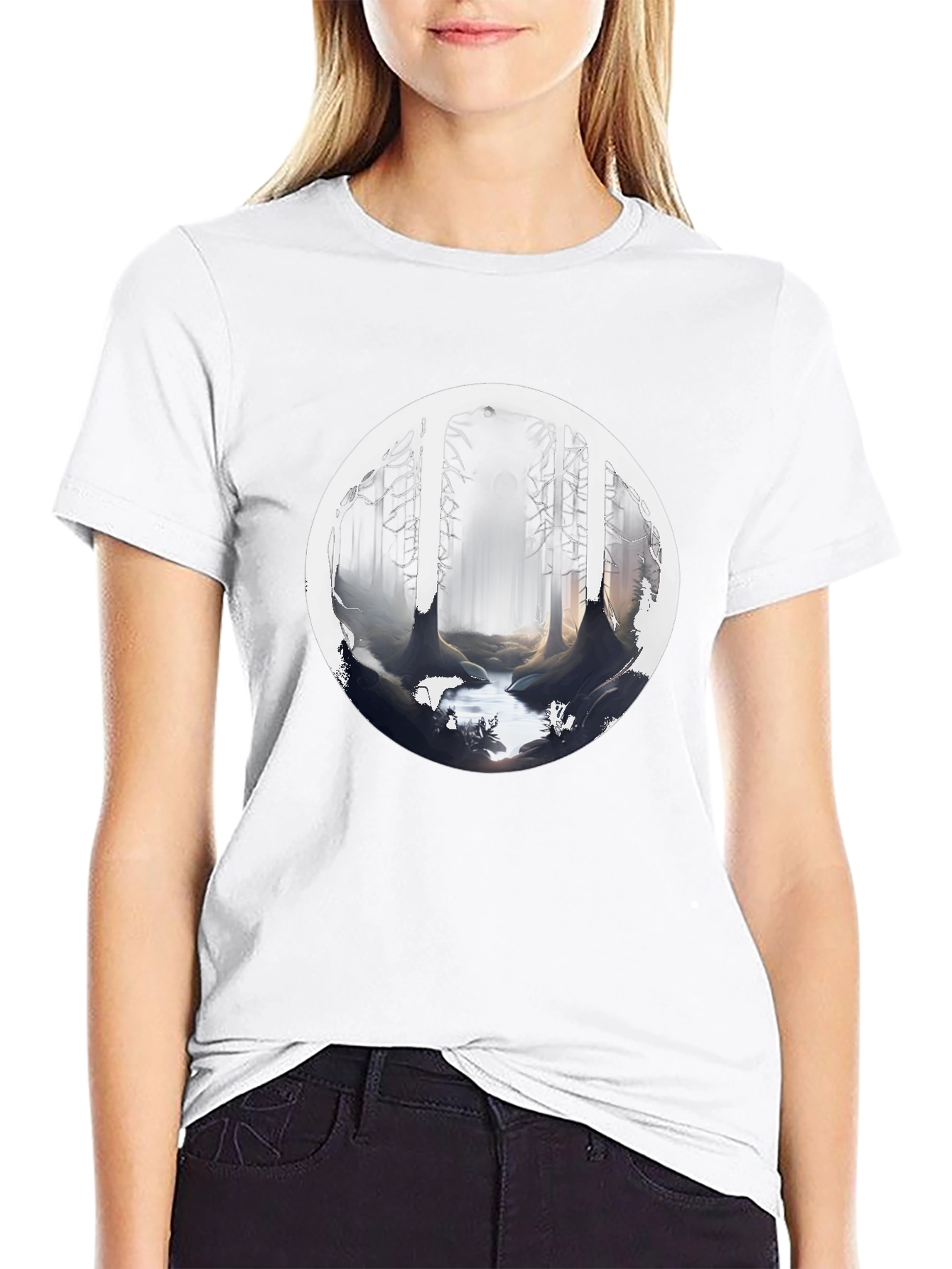 Mystic Forest Black T-Shirt