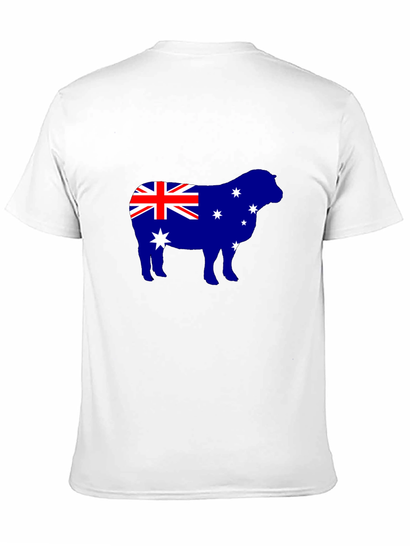 Australian Flag Sheep Graphic Tee - Black