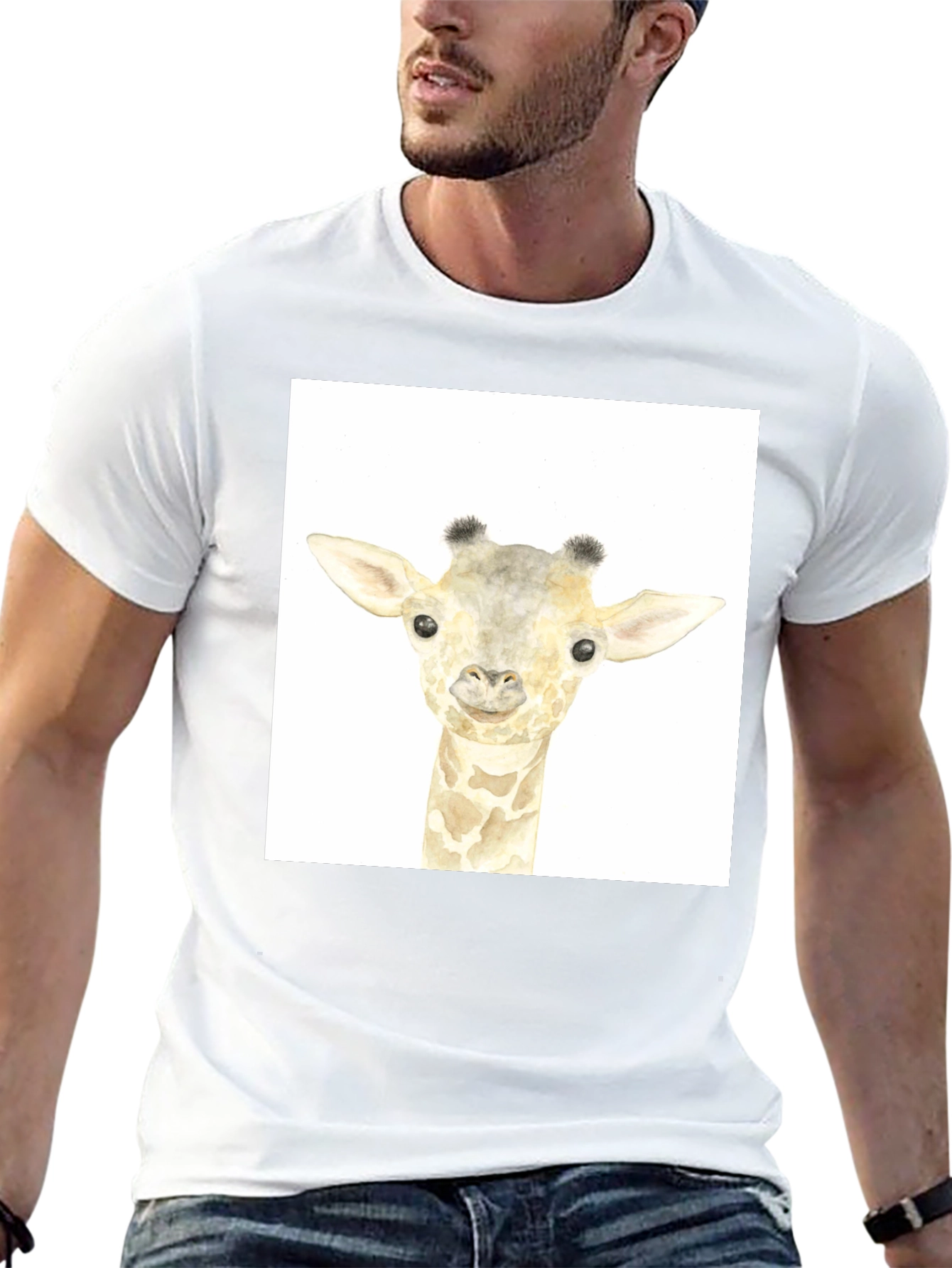 Giraffe Graphic Tee - Unisex Crew Neck