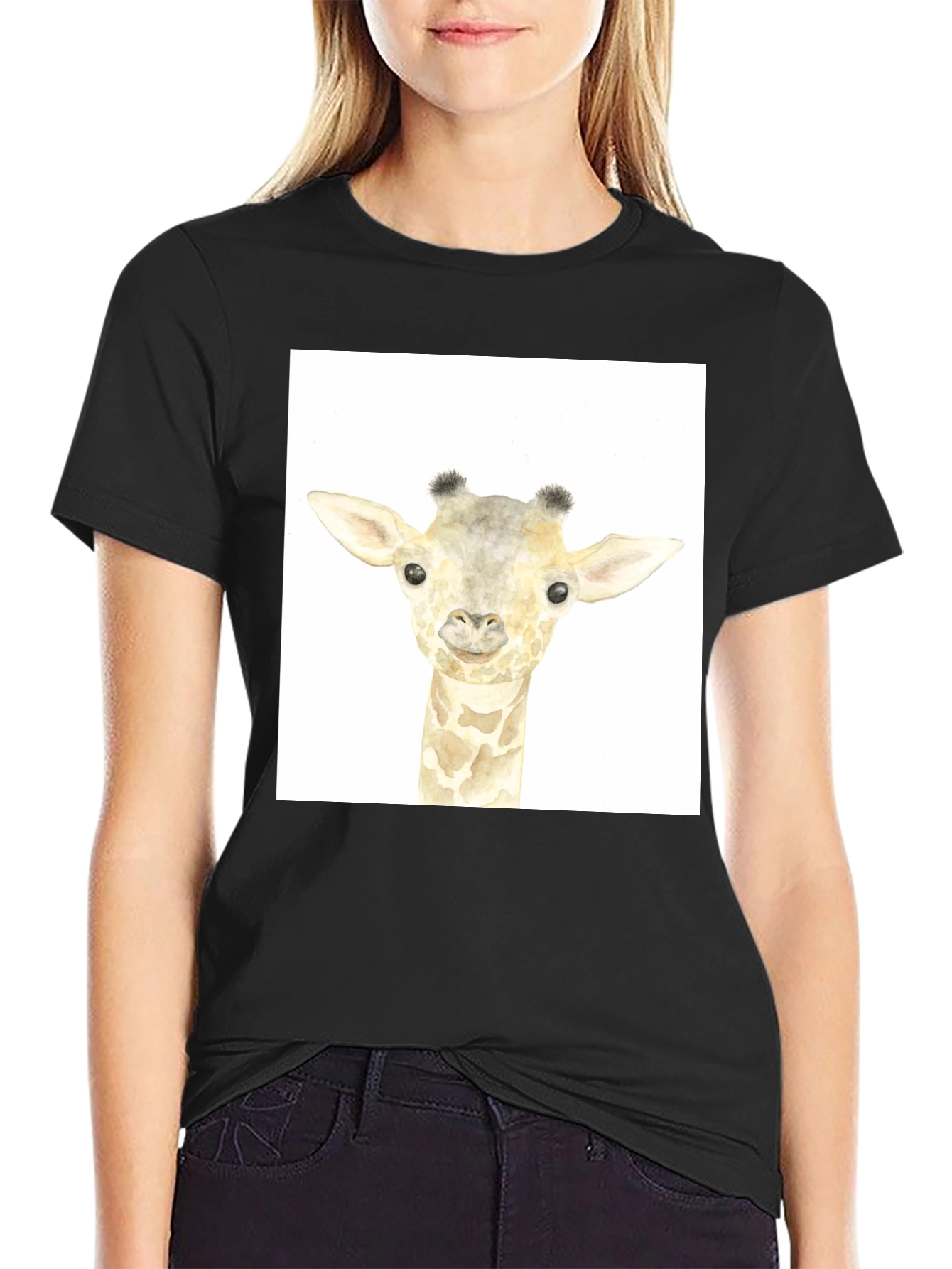 Giraffe Graphic Tee - Unisex Crew Neck