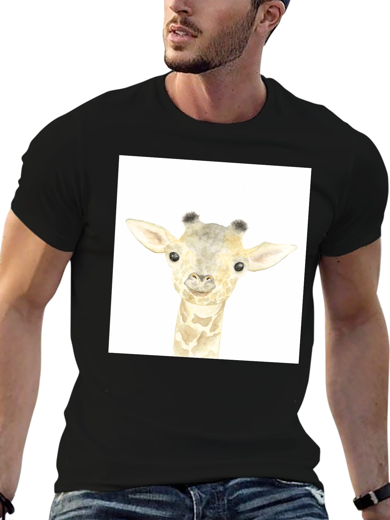 Giraffe Graphic Tee - Unisex Crew Neck