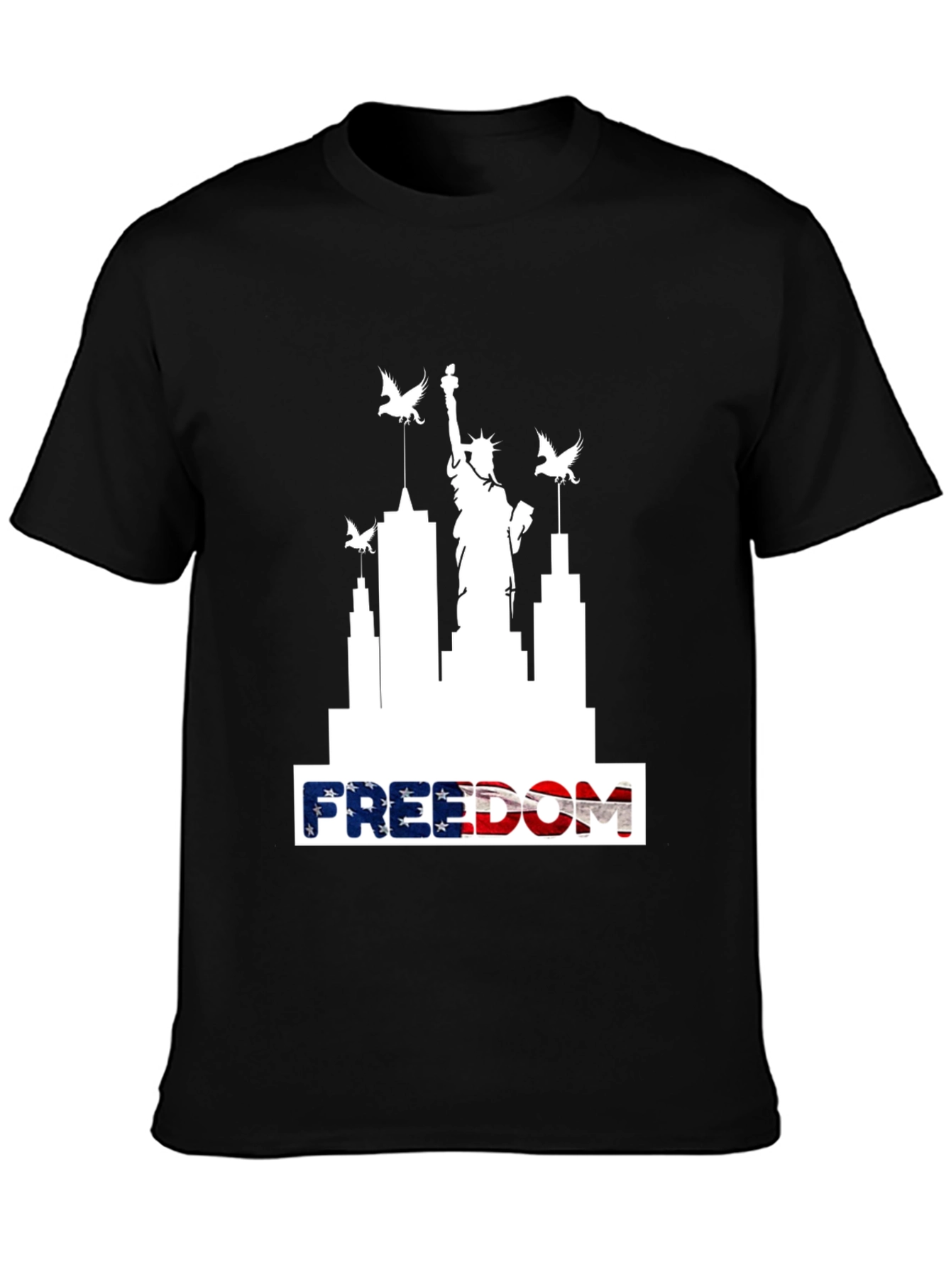 Freedom Skyline Tee - Patriotic USA Shirt