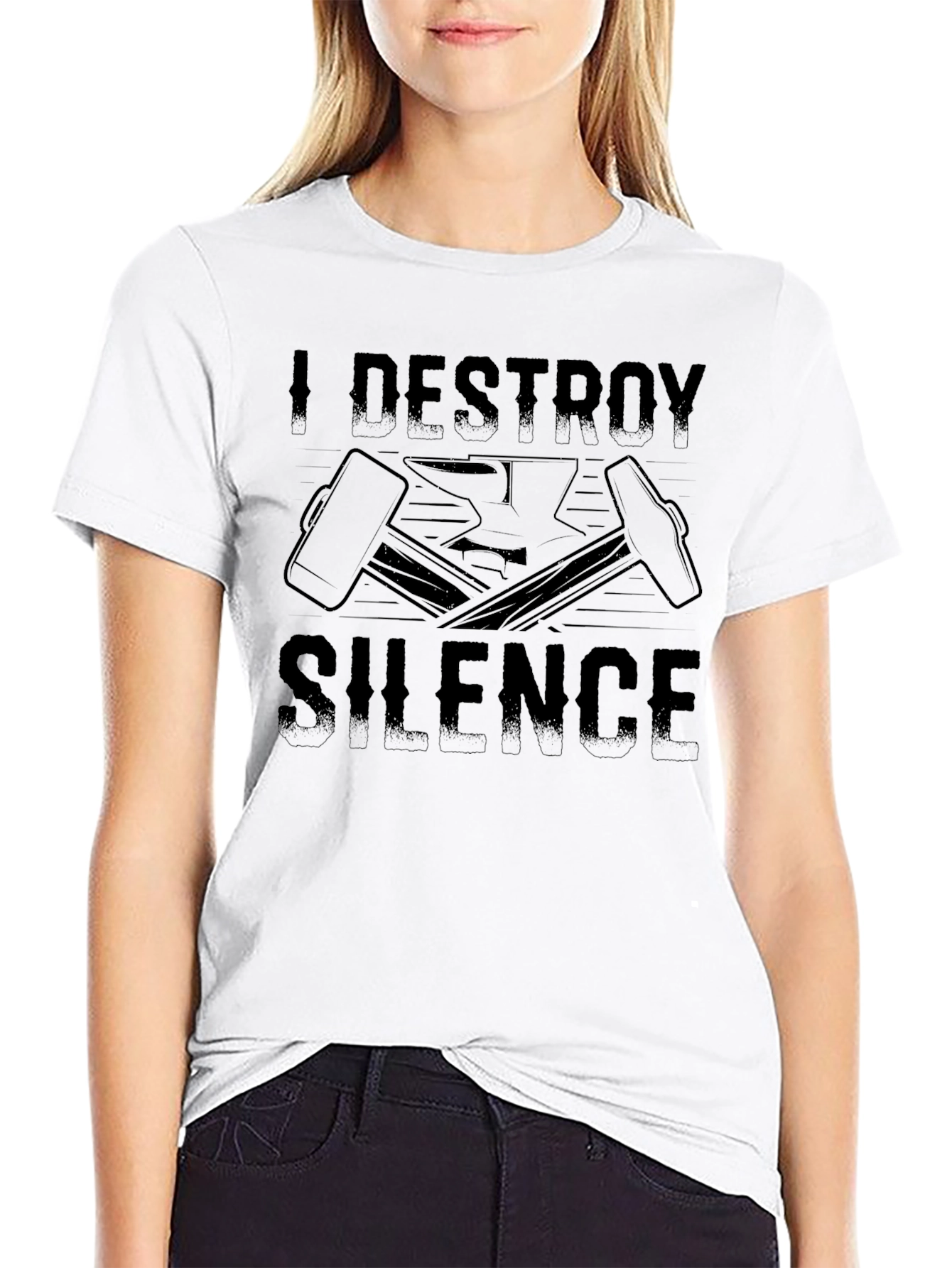 I Destroy Silence Blacksmith T-Shirt