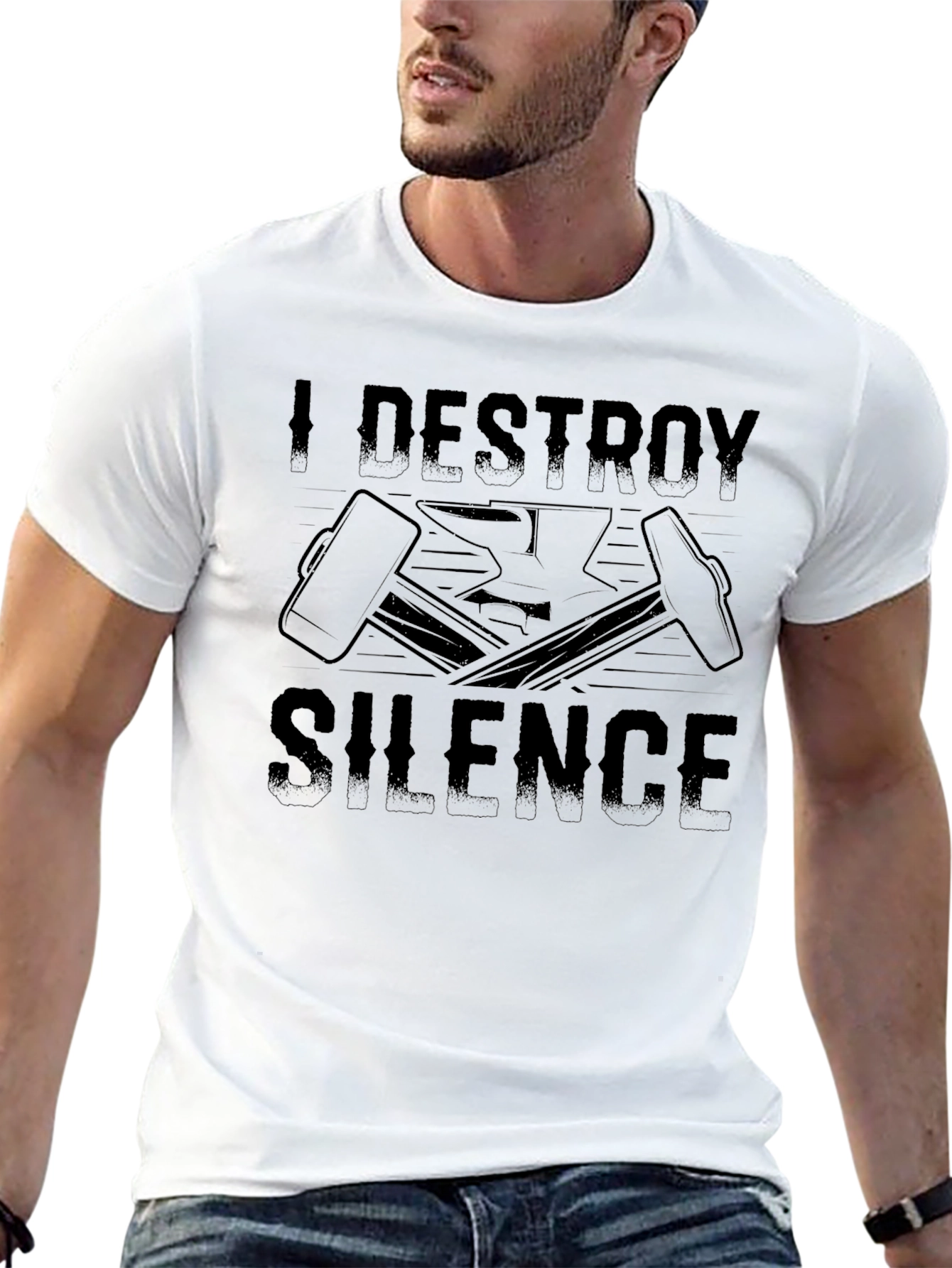 I Destroy Silence Blacksmith T-Shirt