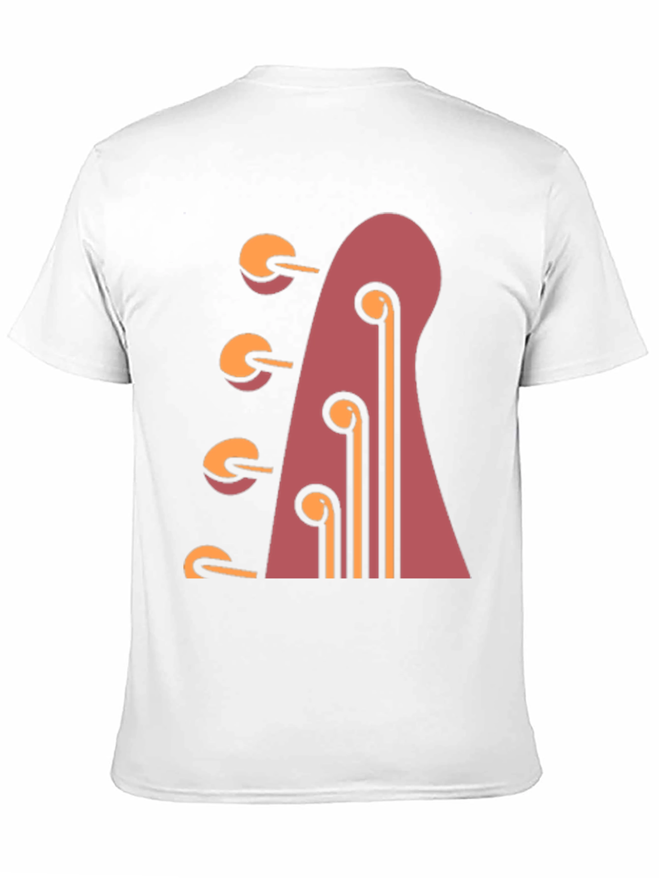 Guitar Headstock Graphic Tee - Black