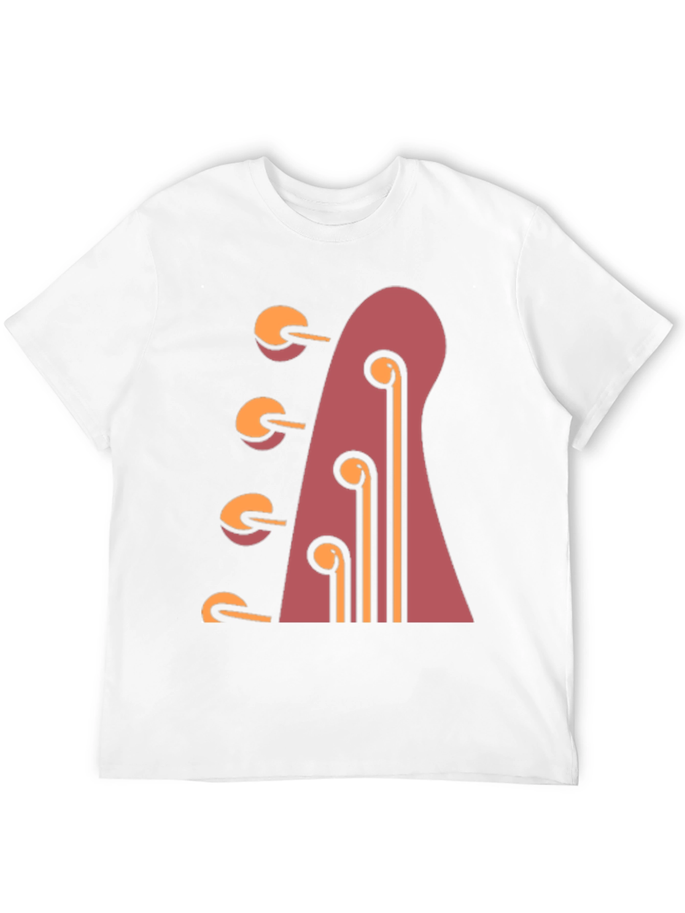 Guitar Headstock Graphic Tee - Black