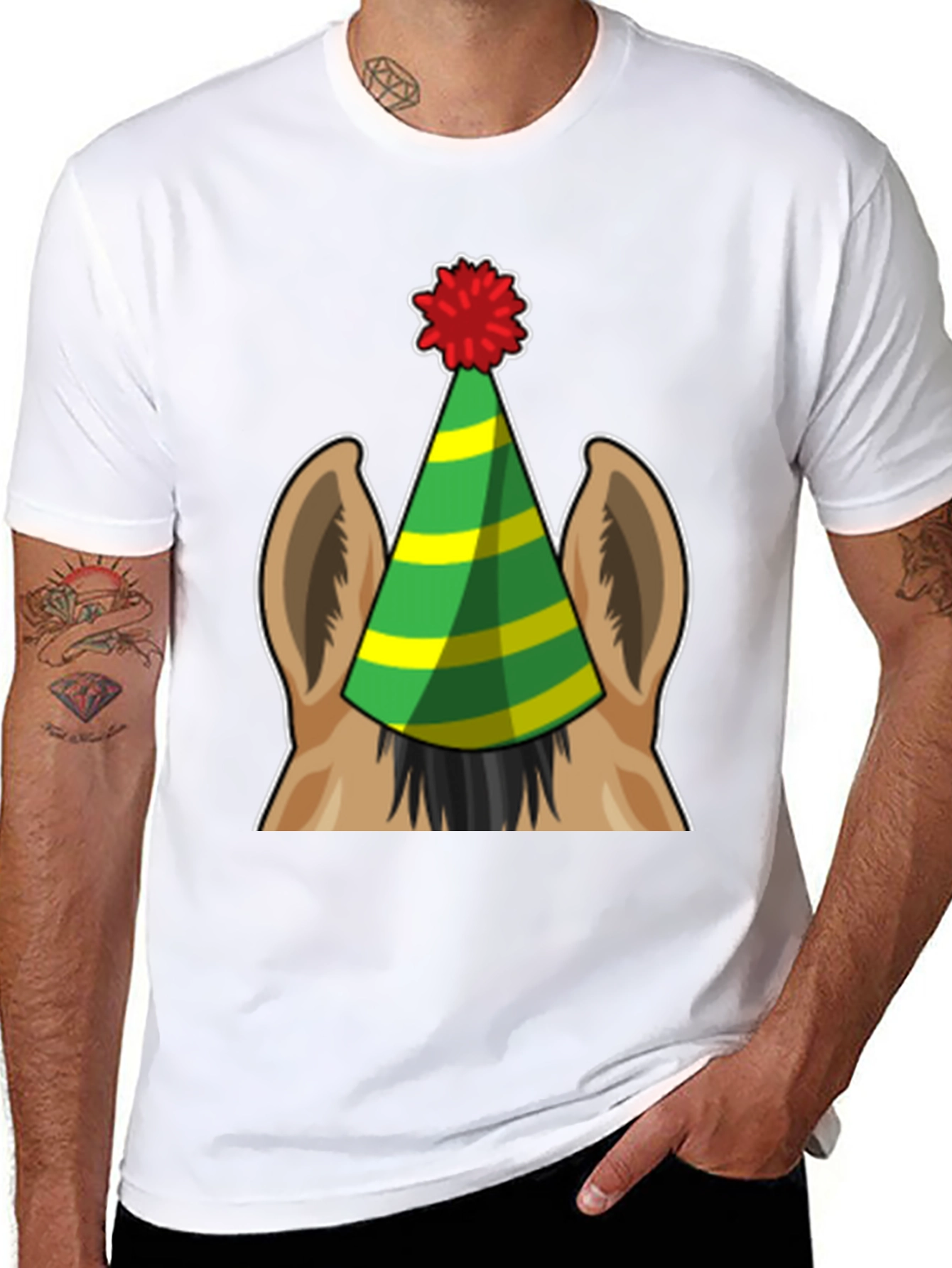 Party Animal Tee - Horse with Birthday Hat
