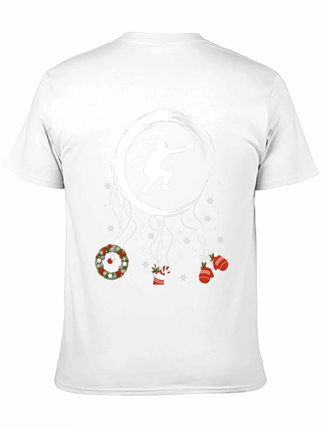 Festive Football T-Shirt: Holiday Dream Catcher Design