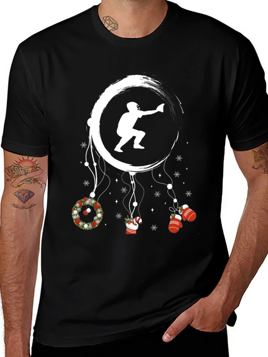 Festive Football T-Shirt: Holiday Dream Catcher Design