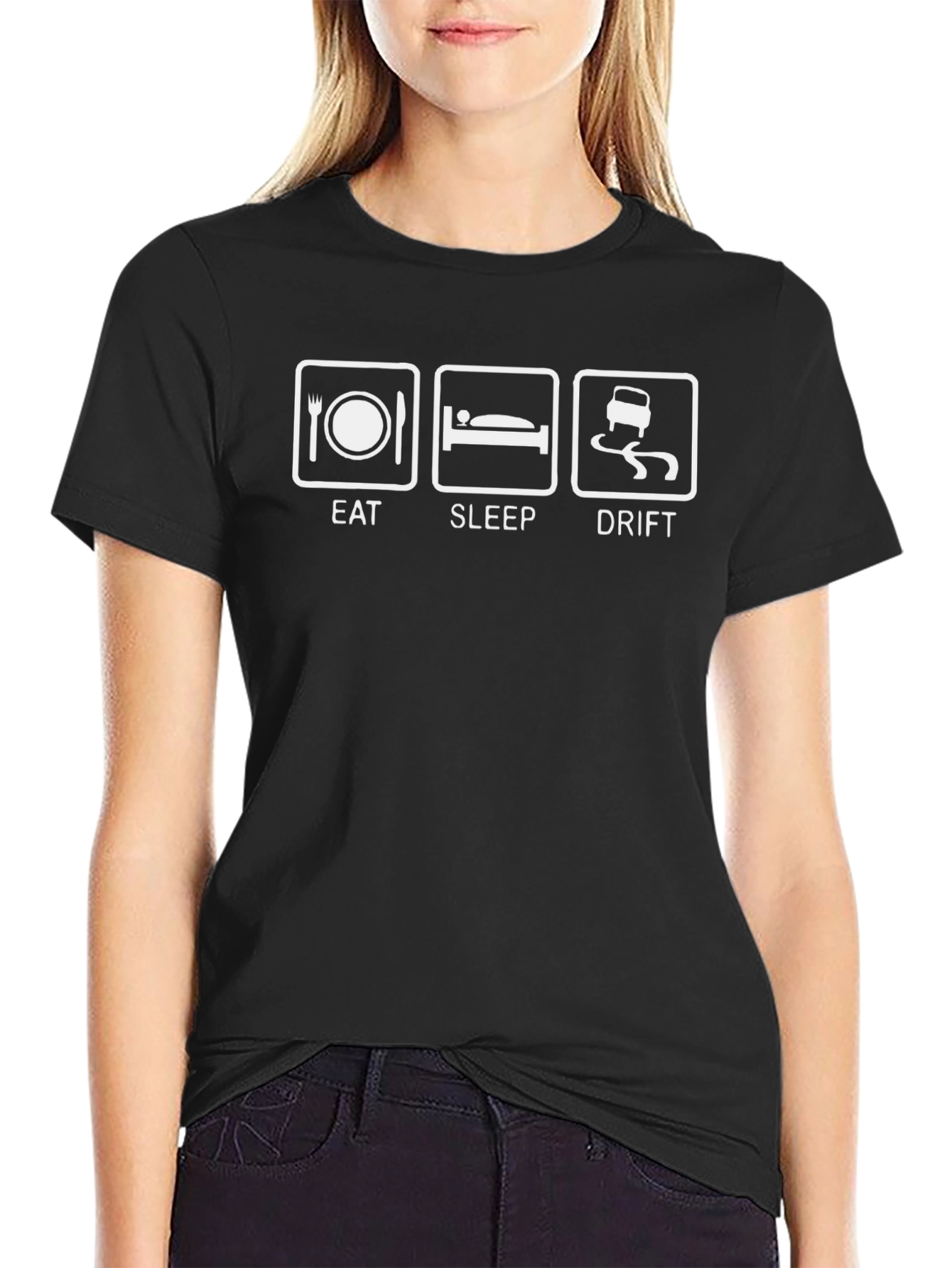Eat Sleep Drift T-Shirt Funny Car Racing Tee