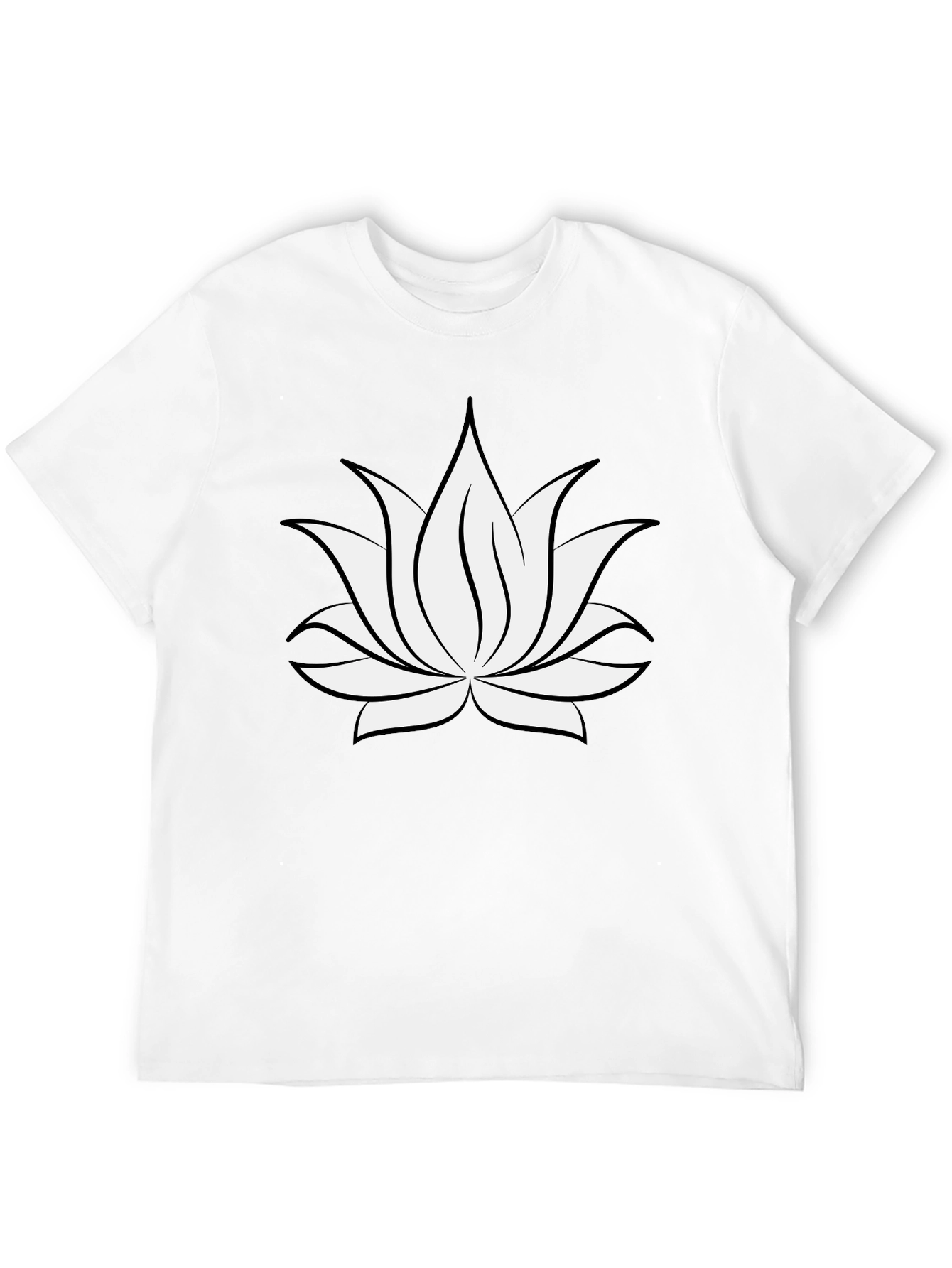 Lotus Flower Graphic T-Shirt - Soft Cotton Blend
