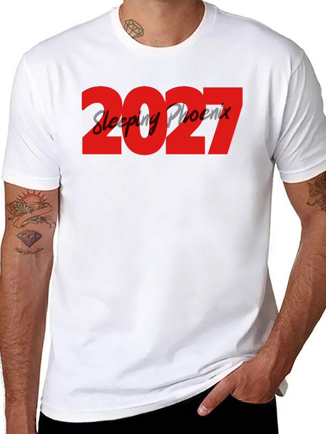 2027 Sleeping Phoenix Graphic T-Shirt