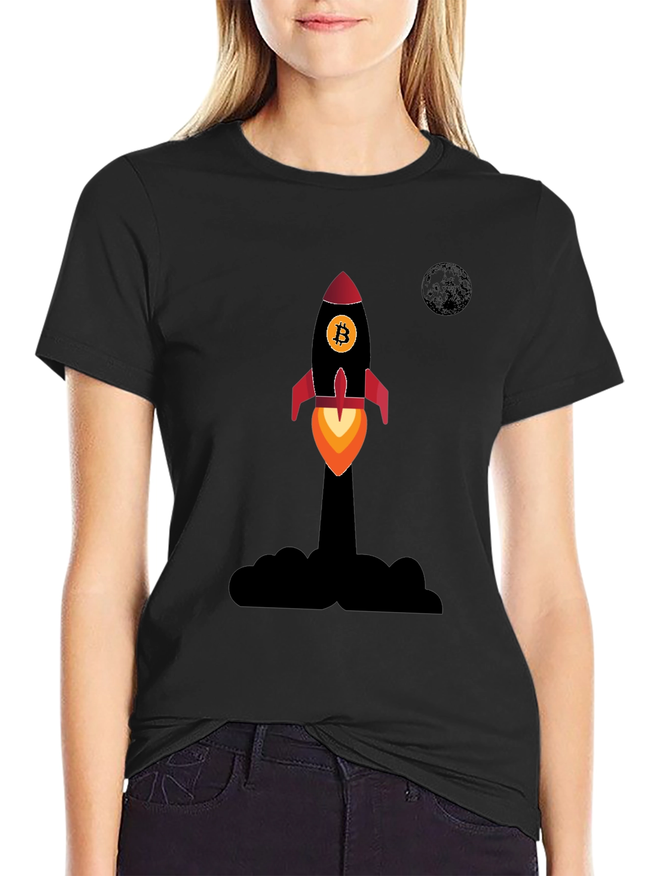 Bitcoin Rocket T-Shirt - Crypto Apparel
