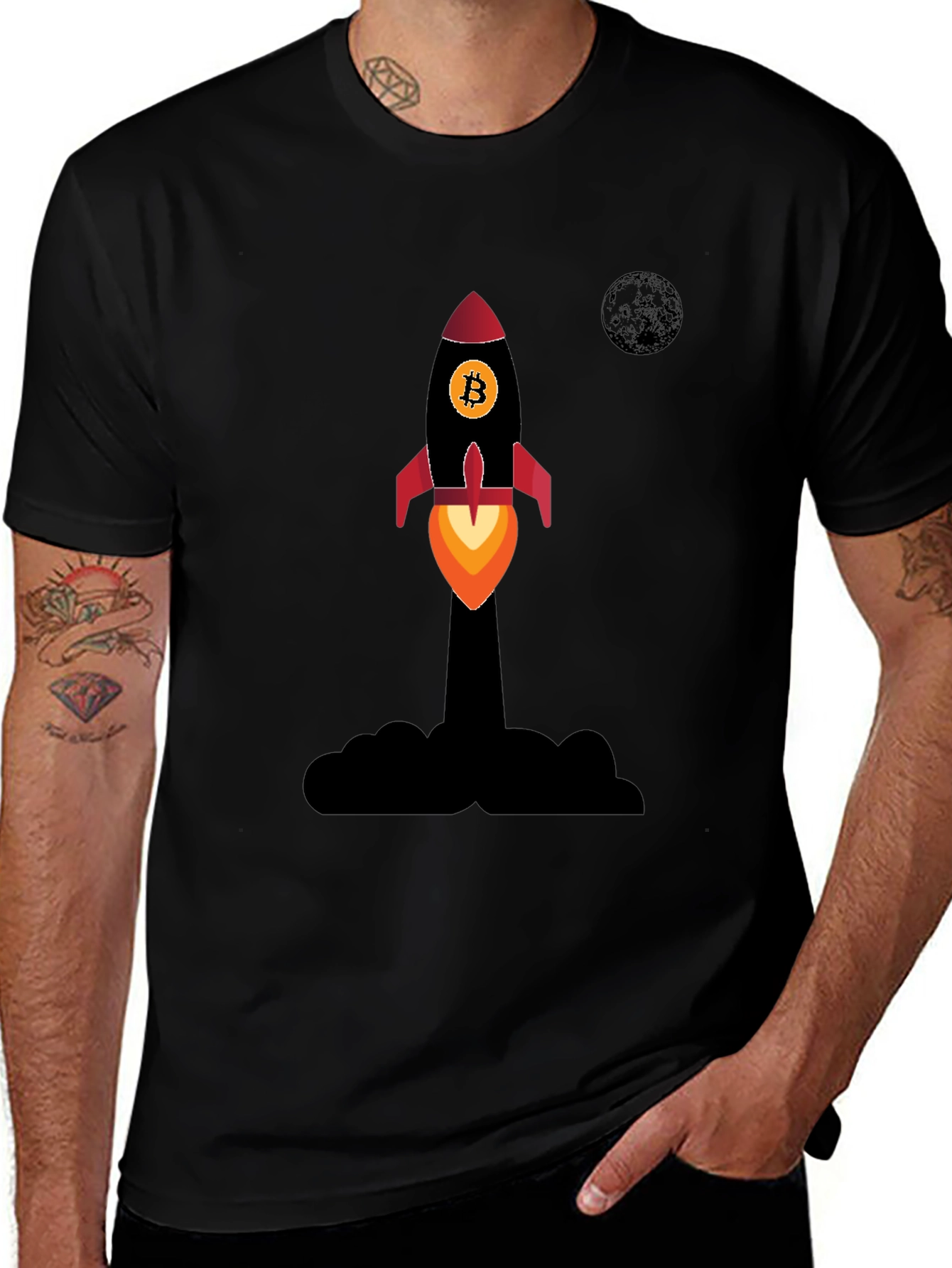 Bitcoin Rocket T-Shirt - Crypto Apparel