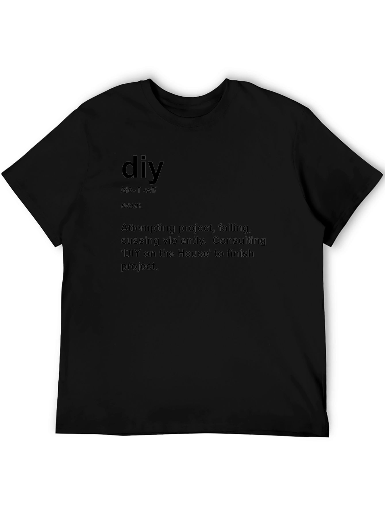 DIY Definition Graphic Tee - Black