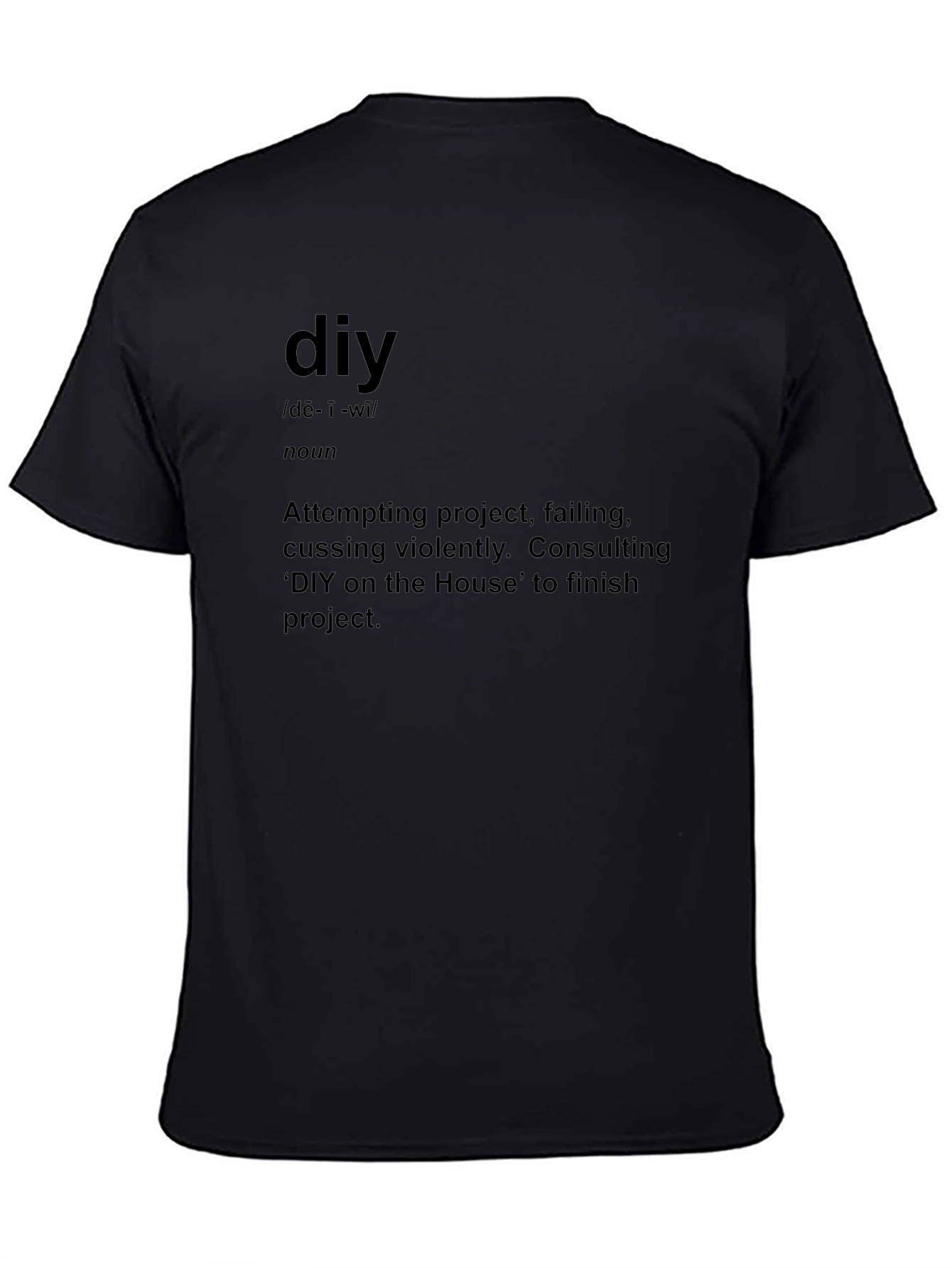 DIY Definition Graphic Tee - Black