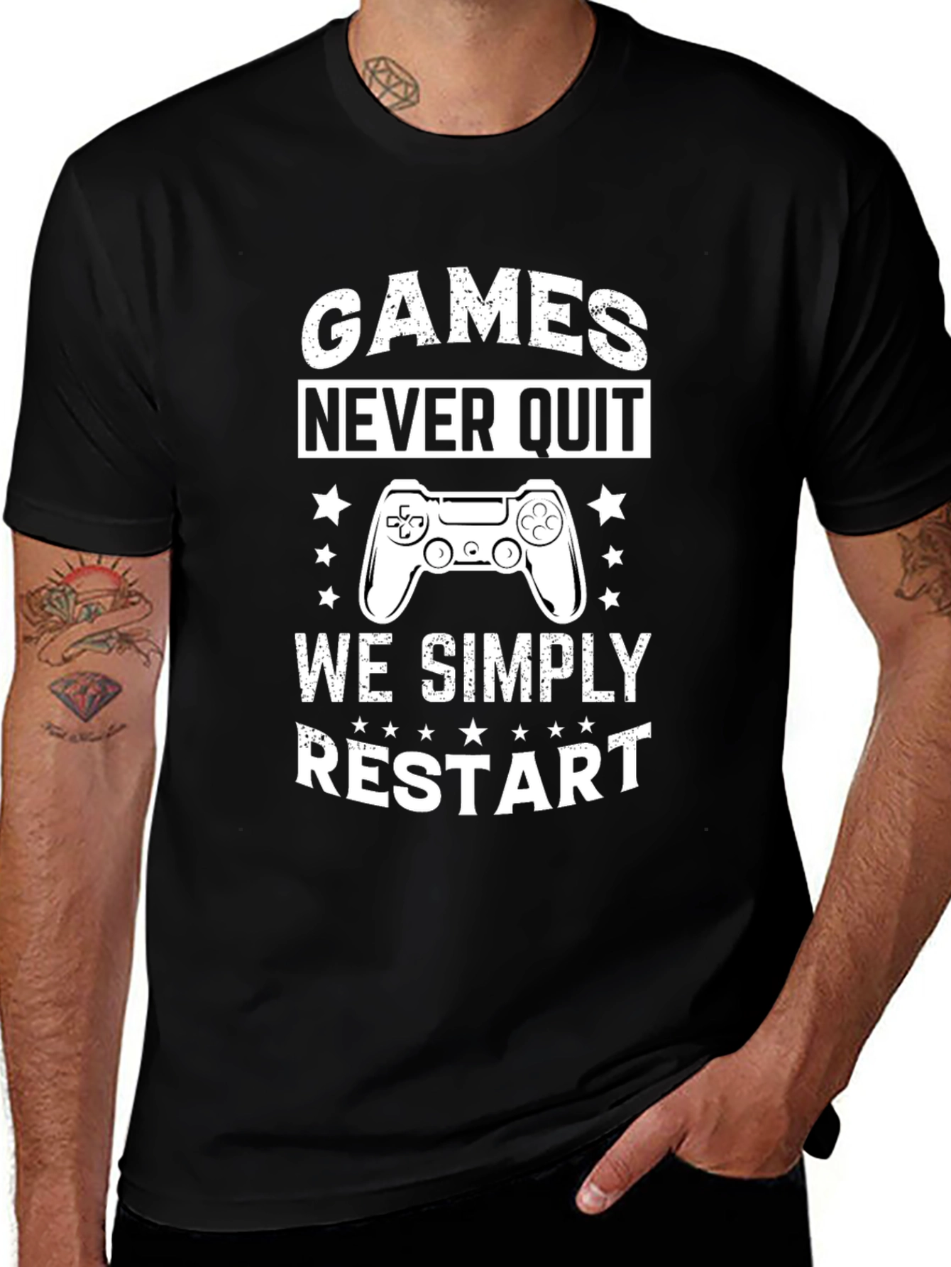 Games Never Quit T-Shirt - Gamer Tee