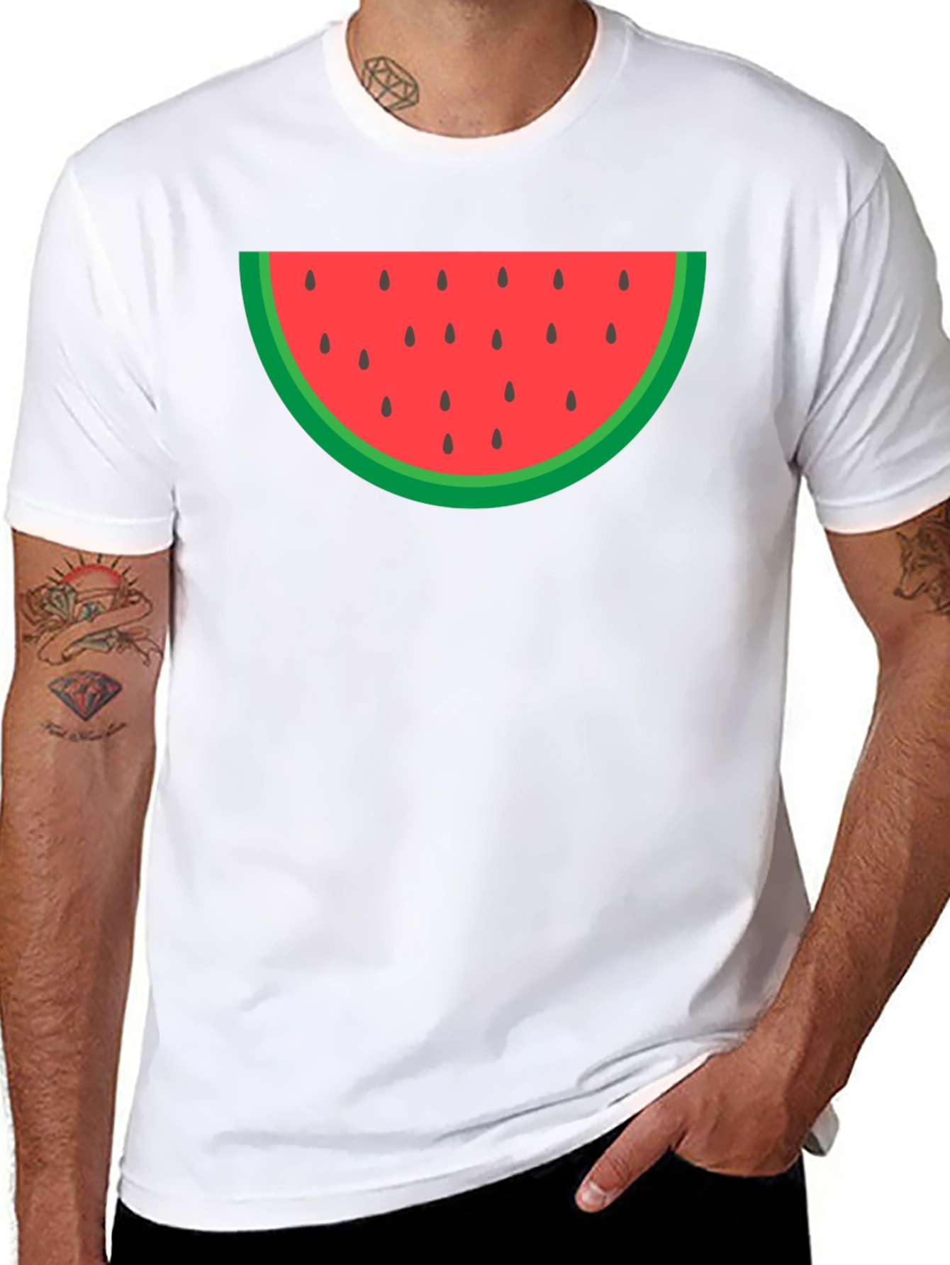 Watermelon Slice Graphic Tee - Summer Fun!