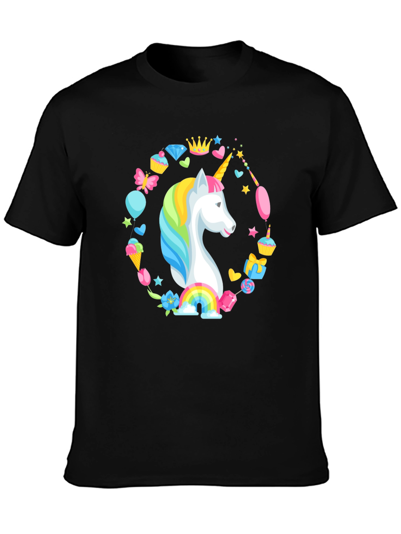 Unicorn Magic Black T-Shirt