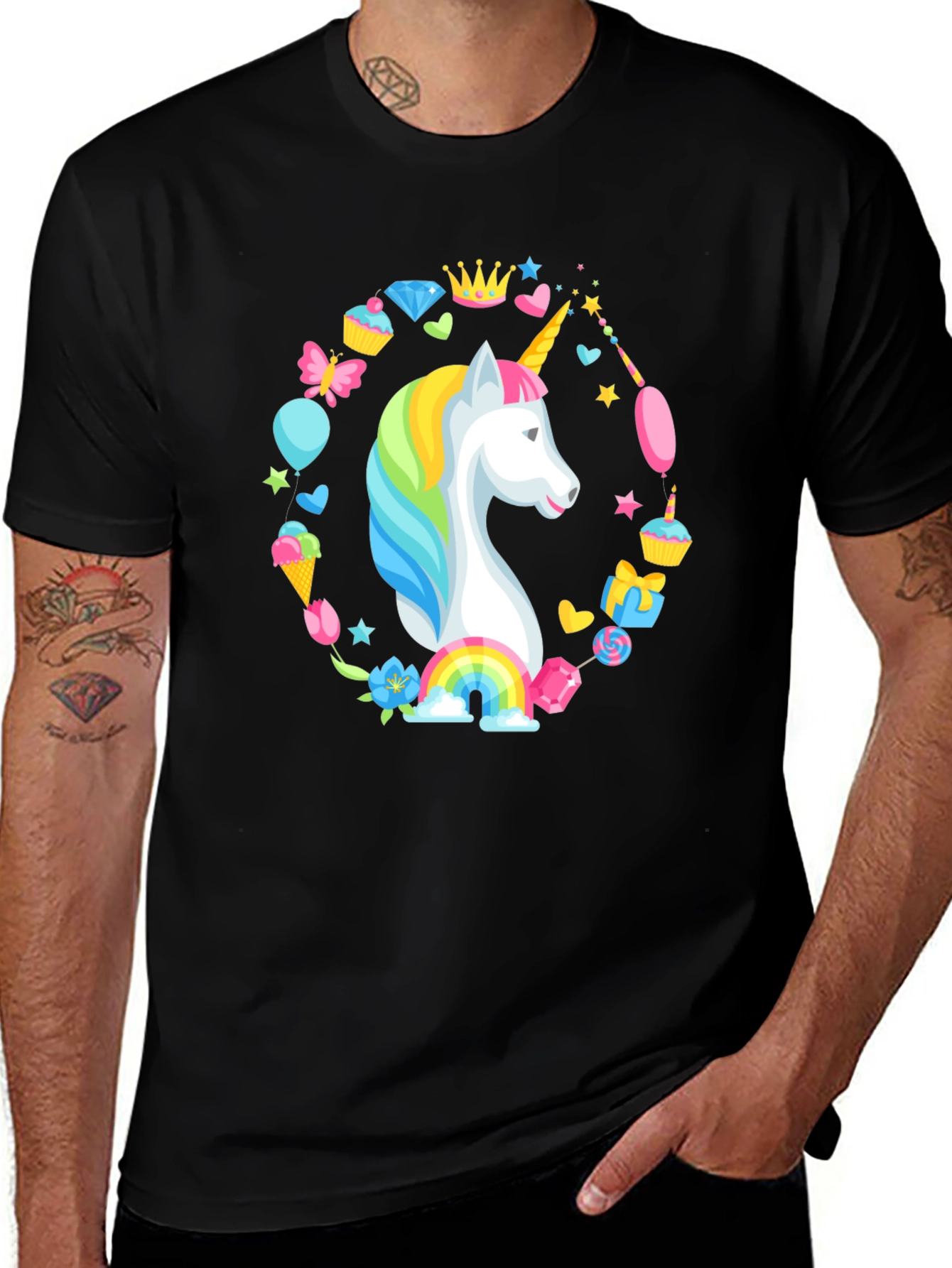 Unicorn Magic Black T-Shirt
