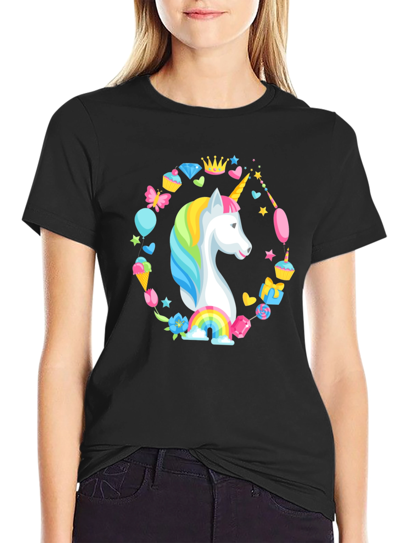 Unicorn Magic Black T-Shirt