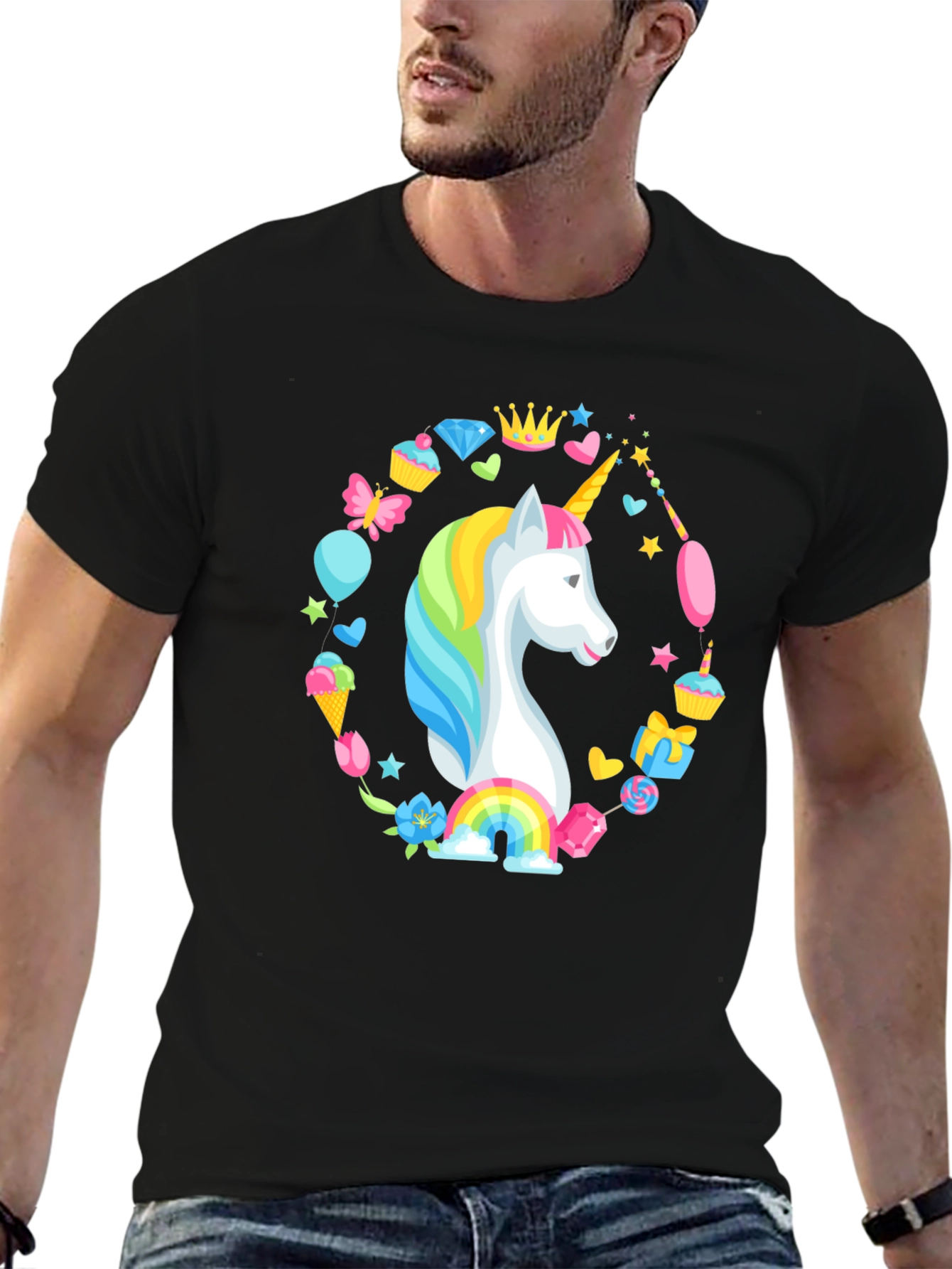 Unicorn Magic Black T-Shirt