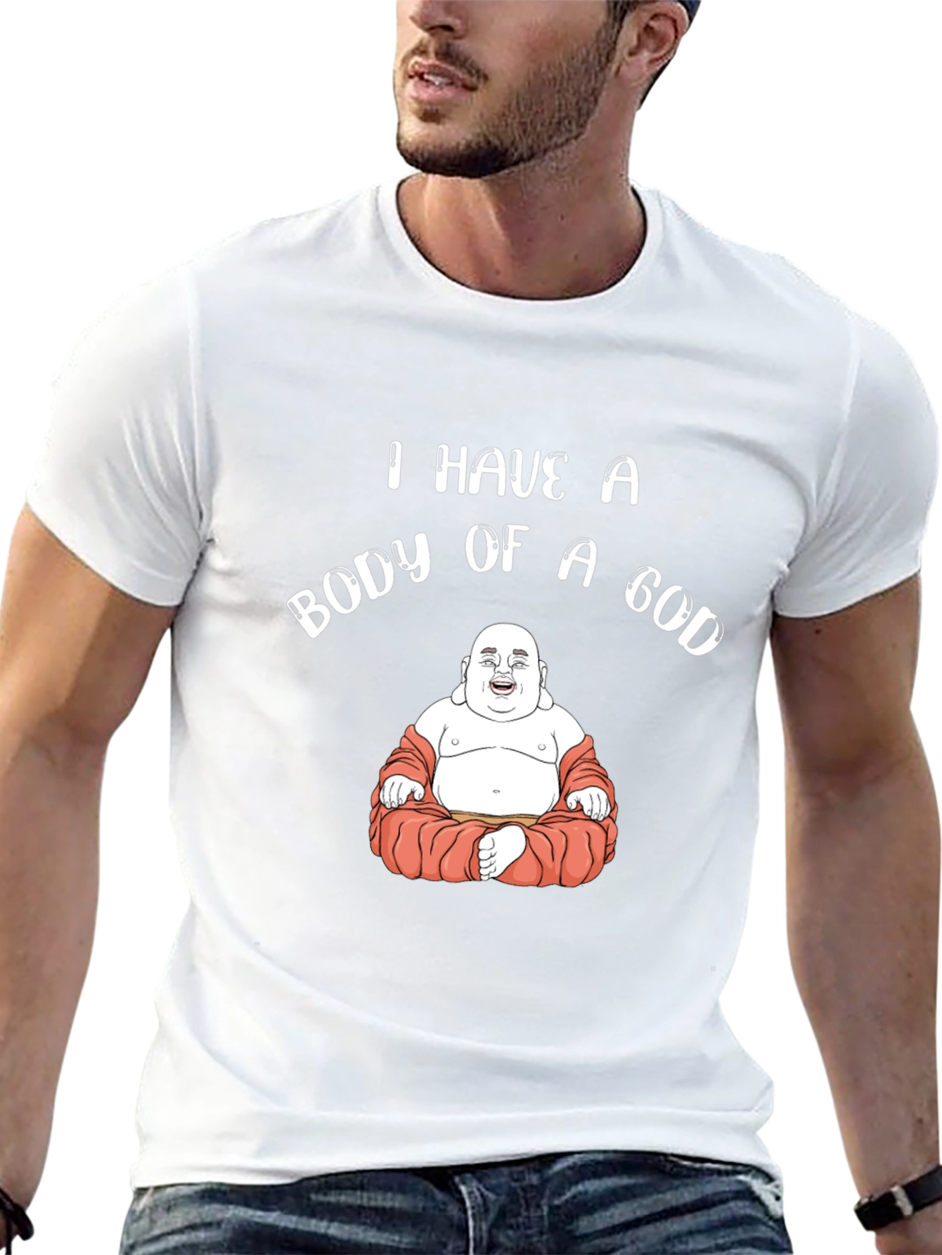 Body of a God Funny Buddha T-Shirt