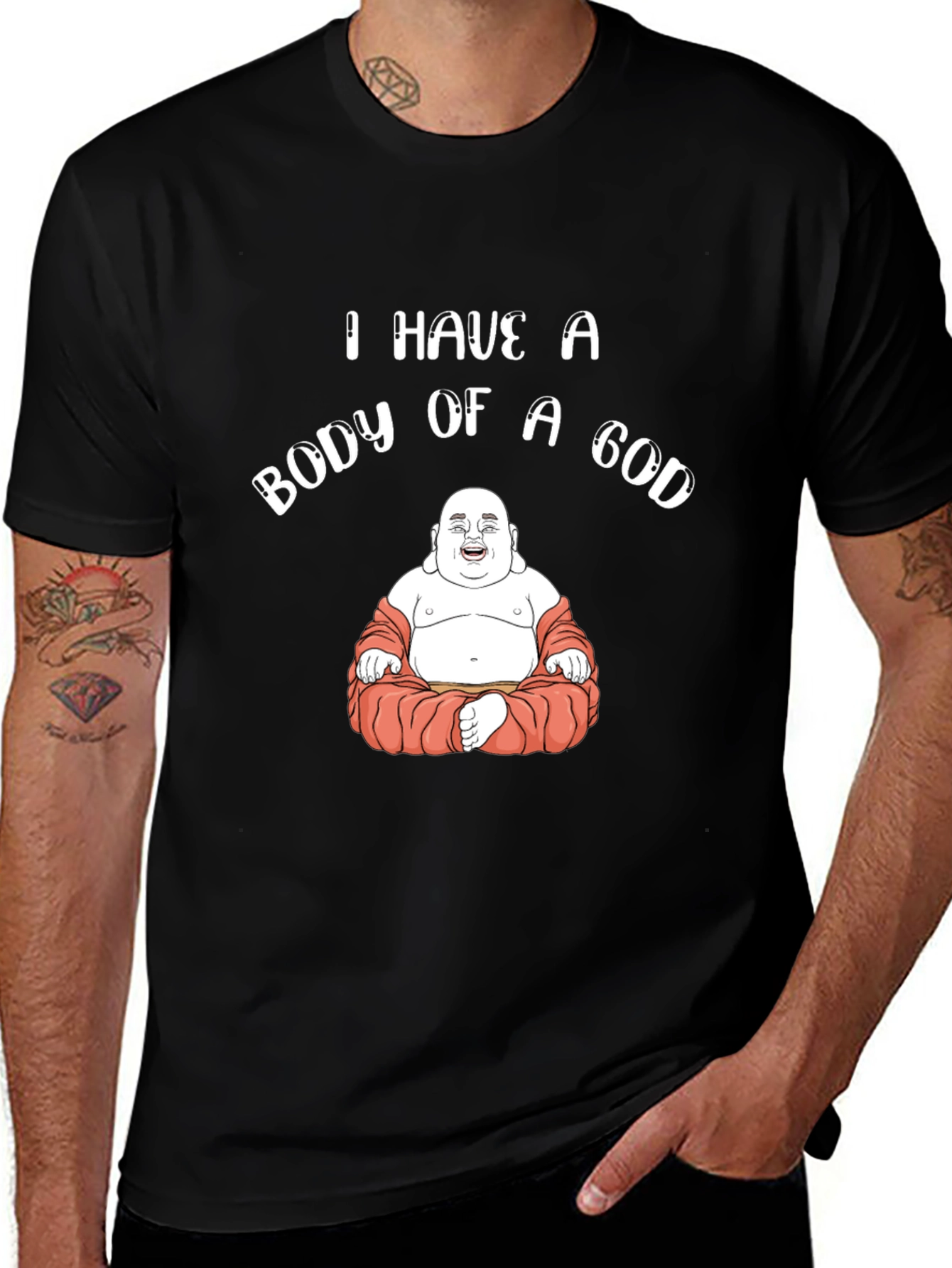 Body of a God Funny Buddha T-Shirt
