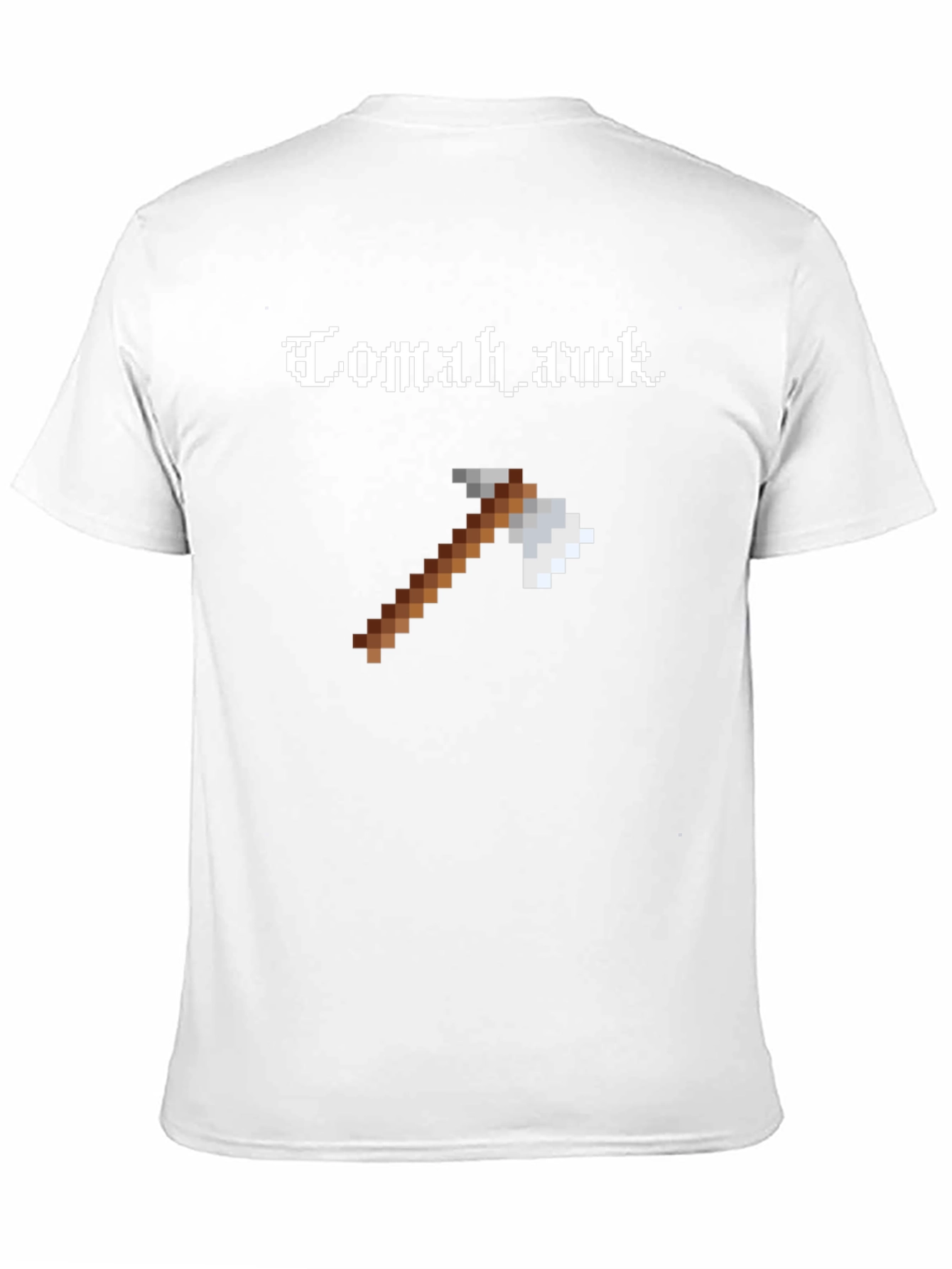 Tomahawk Axe Pixel Art Black T-Shirt