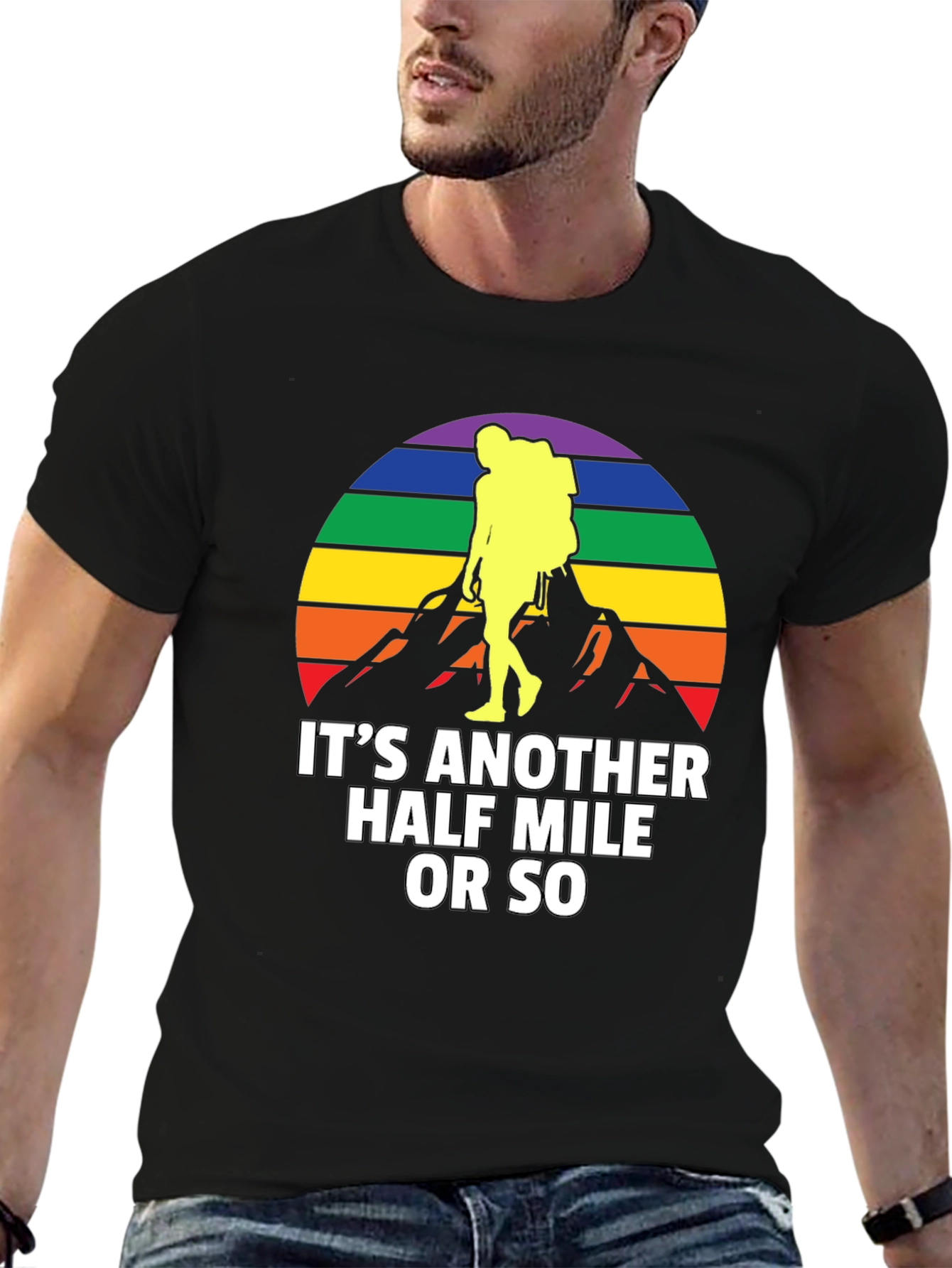 Hiking Pride Graphic T-Shirt