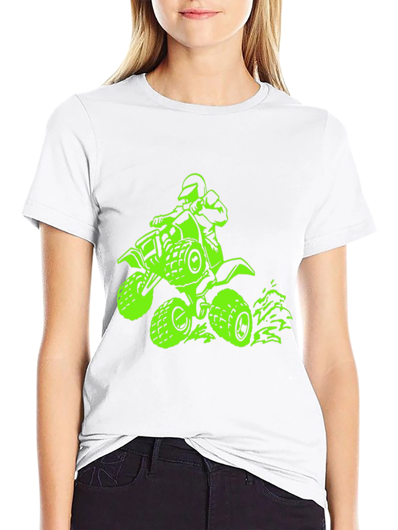 Black ATV Rider Graphic Tee