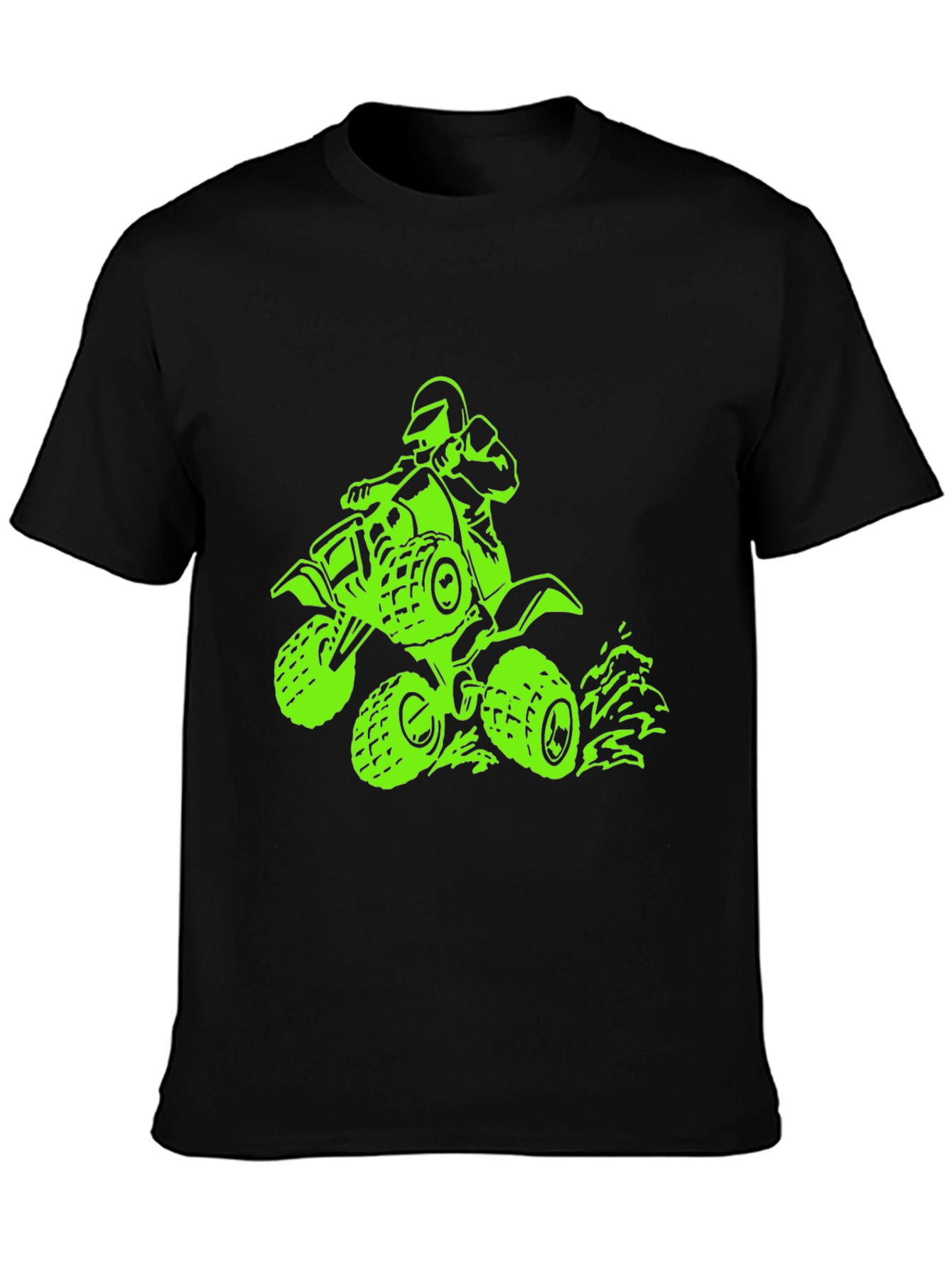 Black ATV Rider Graphic Tee